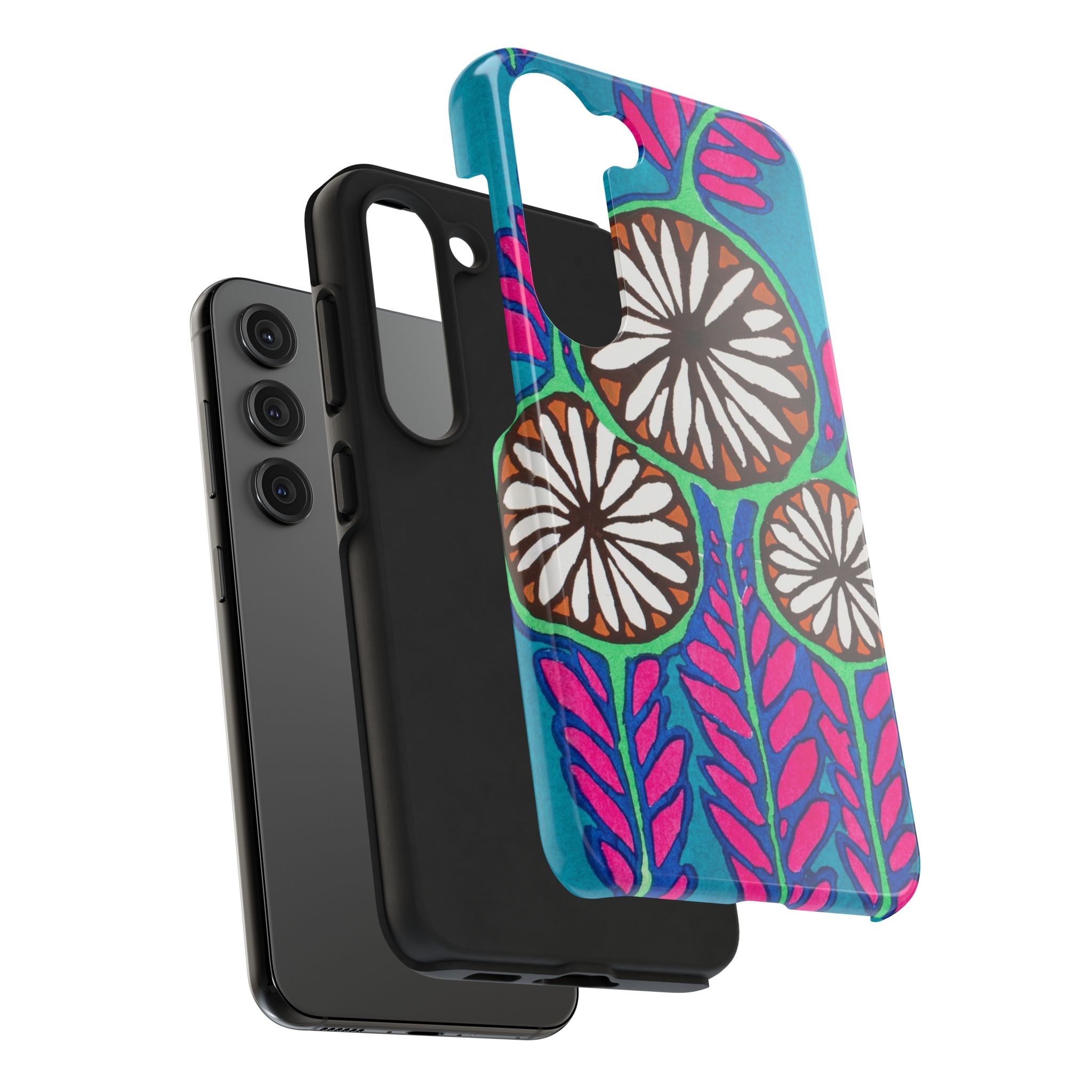 3 Abstract Flowers Phone Case - Image 88