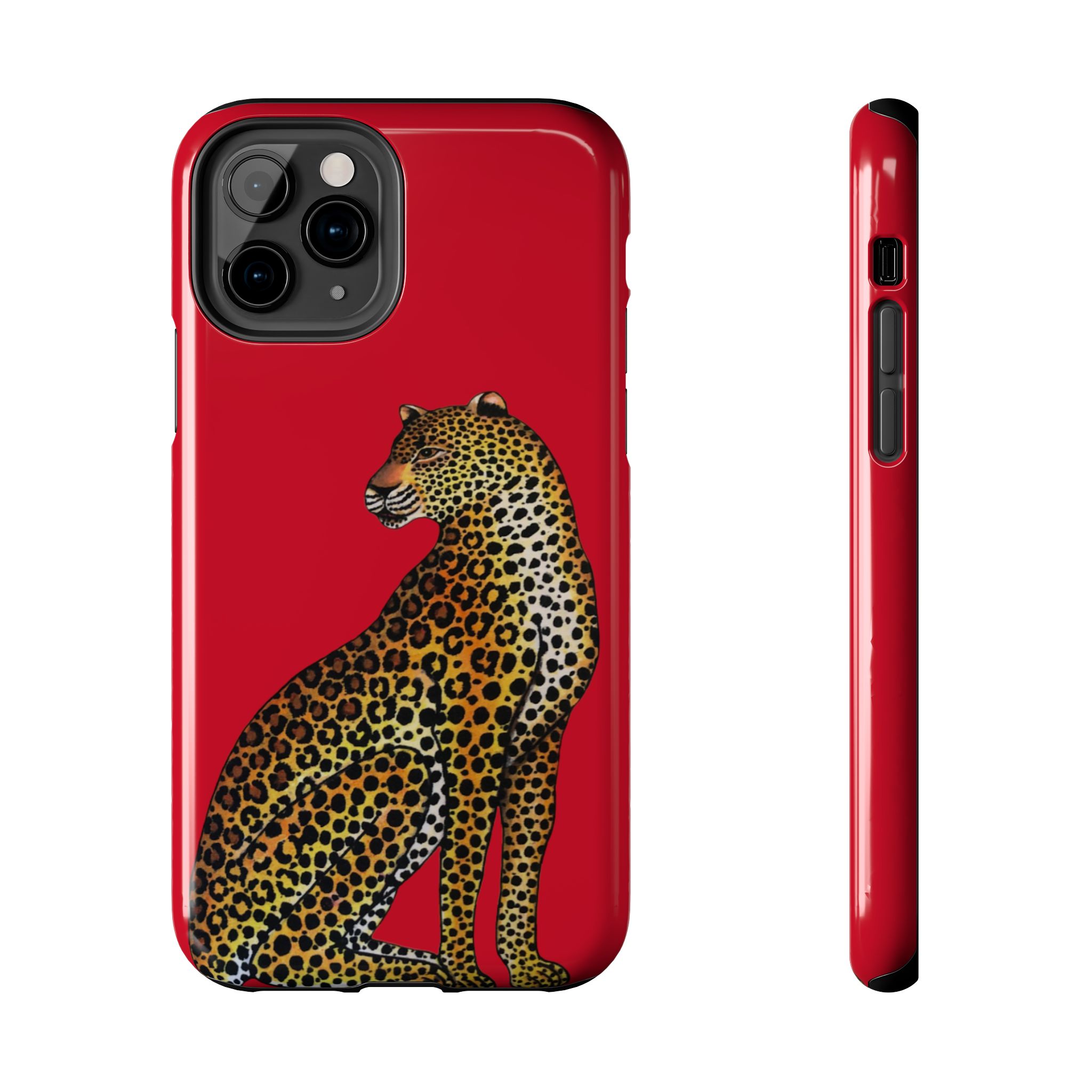 Leopard Phone Case - Red - Image 5