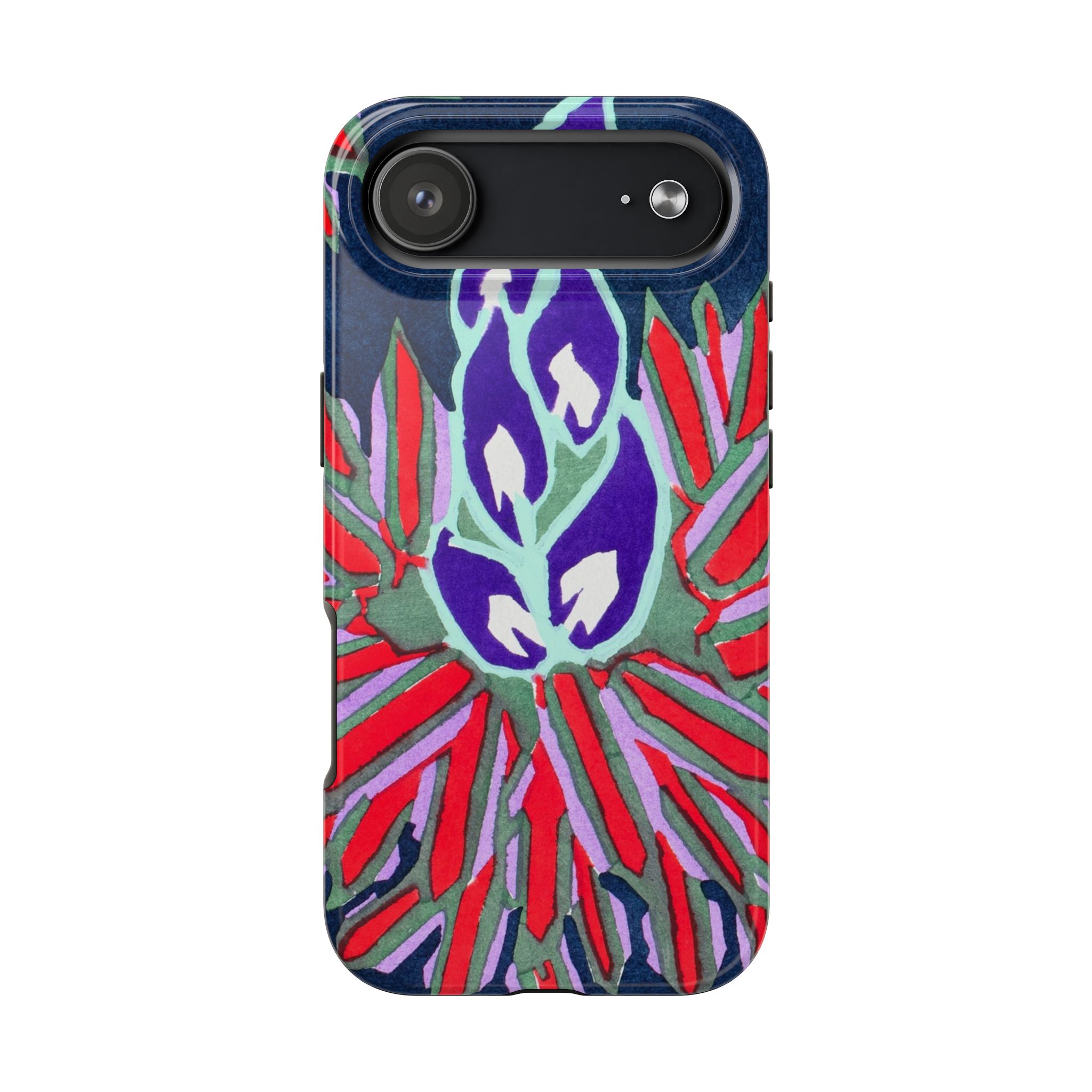 Red & Pink Abstract Phone Case - Image 100