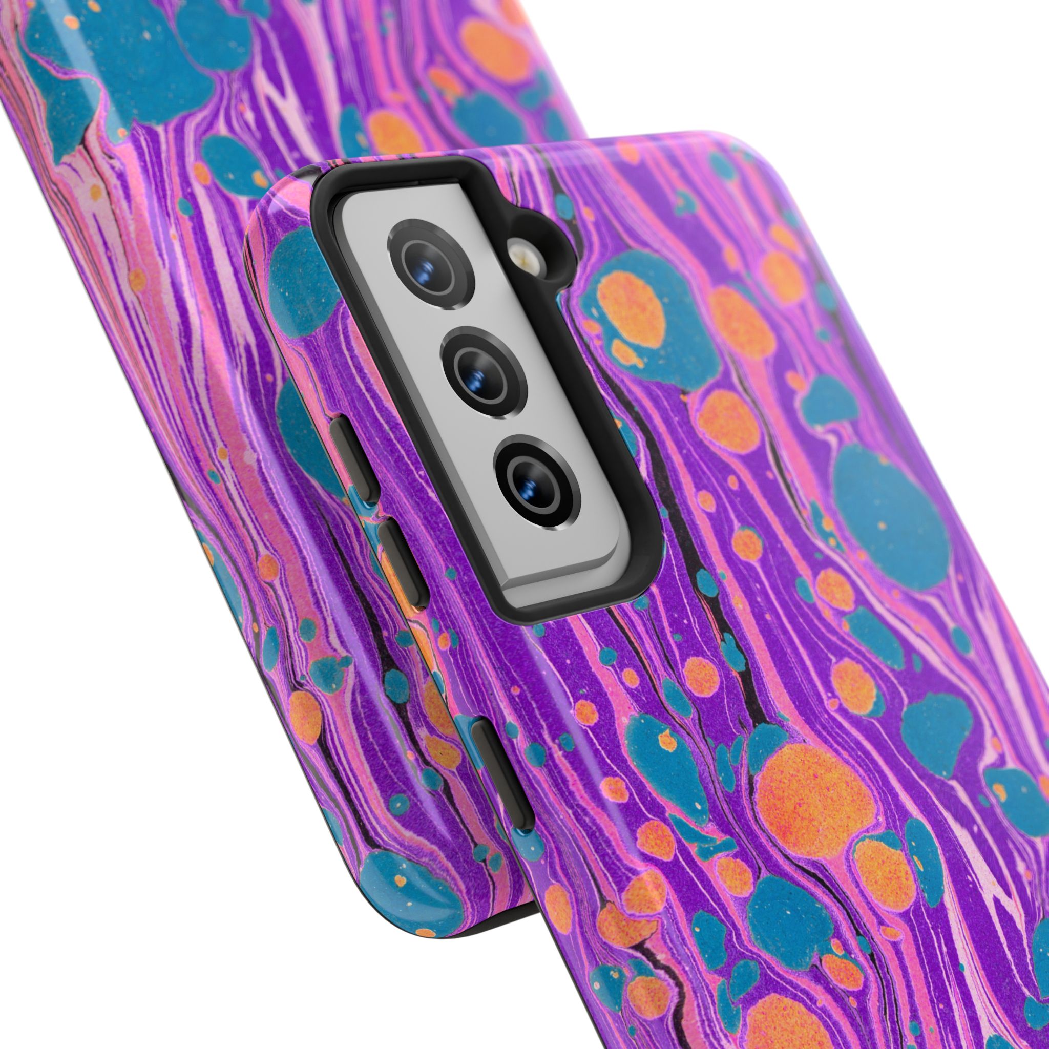 Marbled Phone Case - Purple, Orange & Blue - Image 94