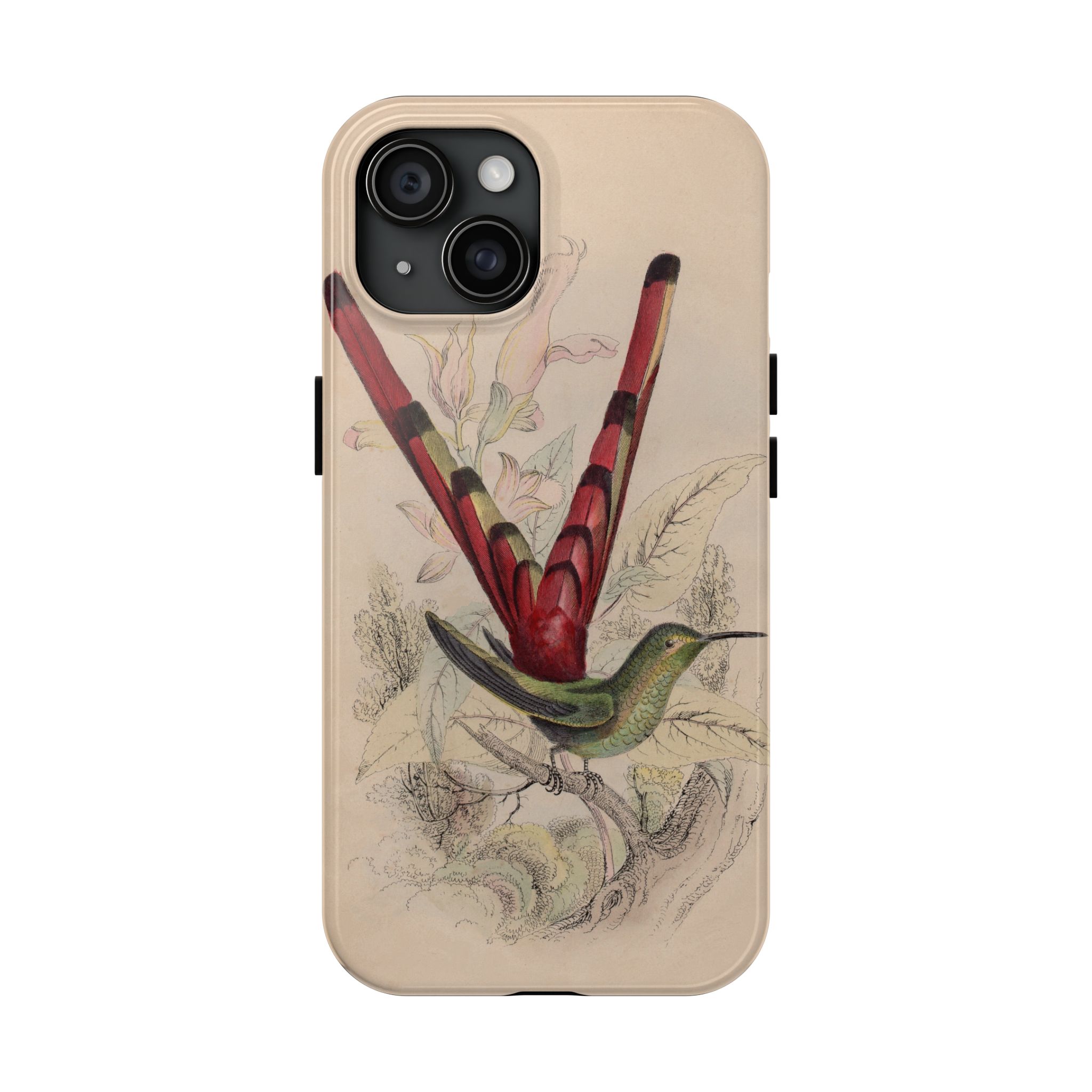 Red Tailed Hummingbird Phone Case - Image 51