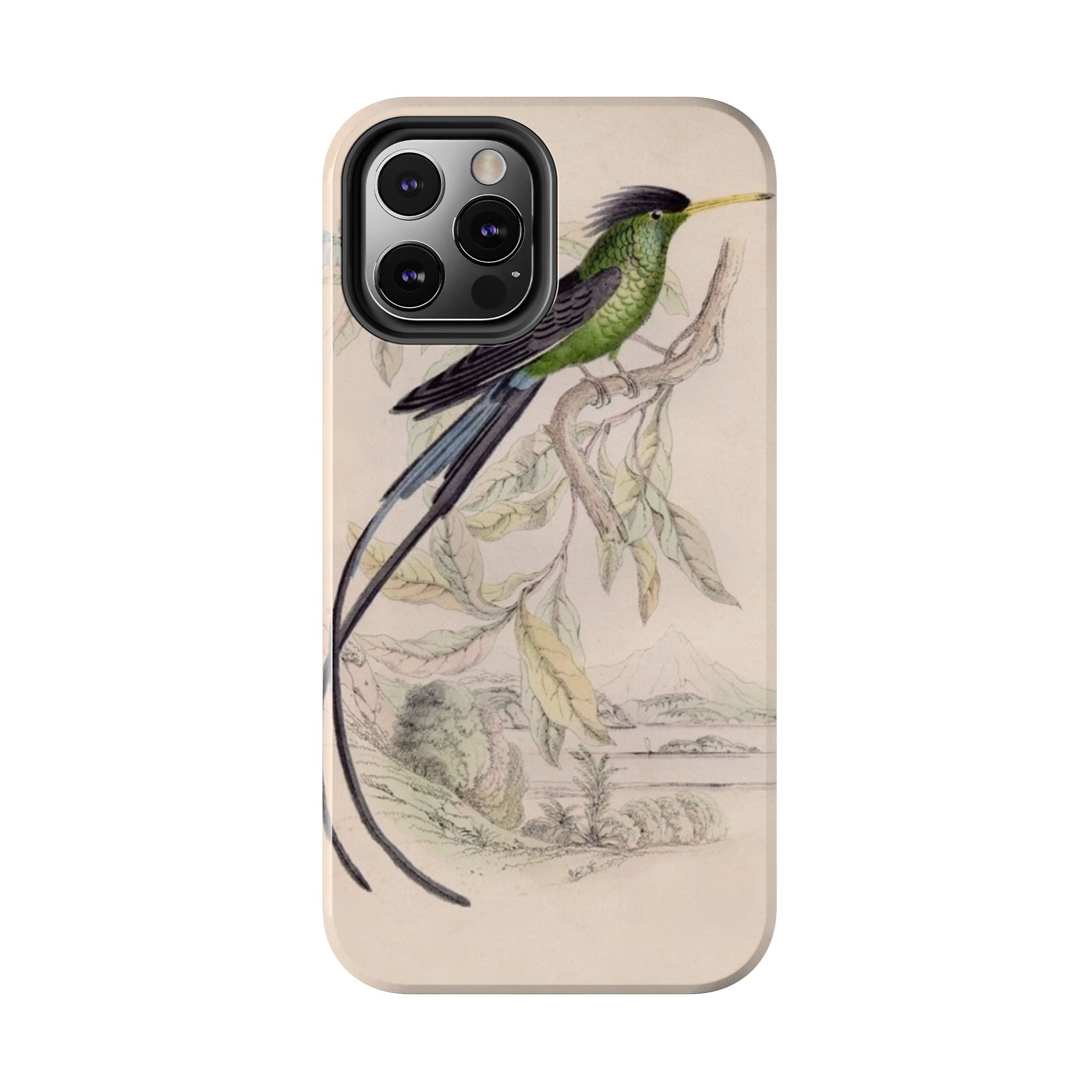 Black Capped Hummingbird Phone Case - Image 22