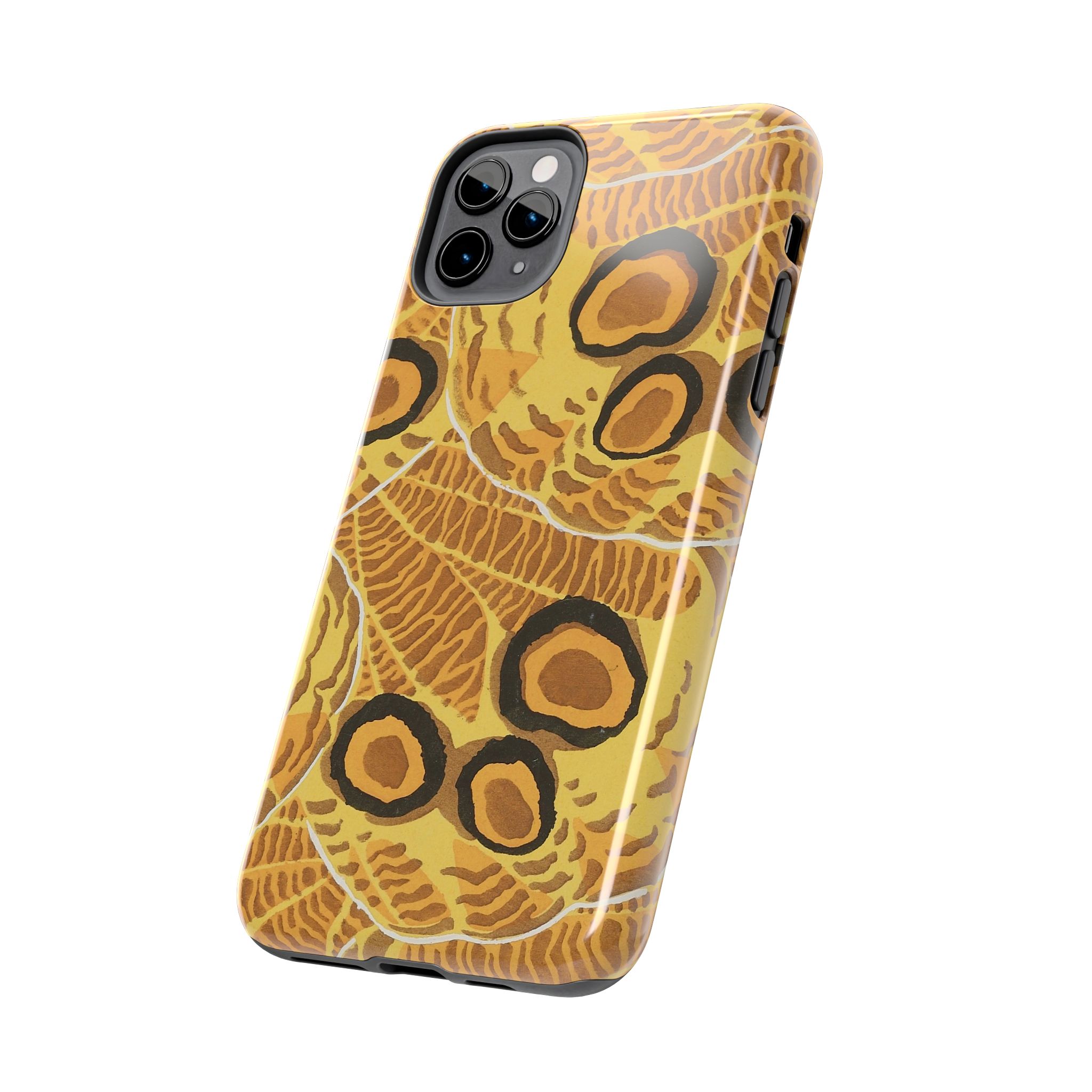Abstract Spider Web Phone Case - Brown - Image 11