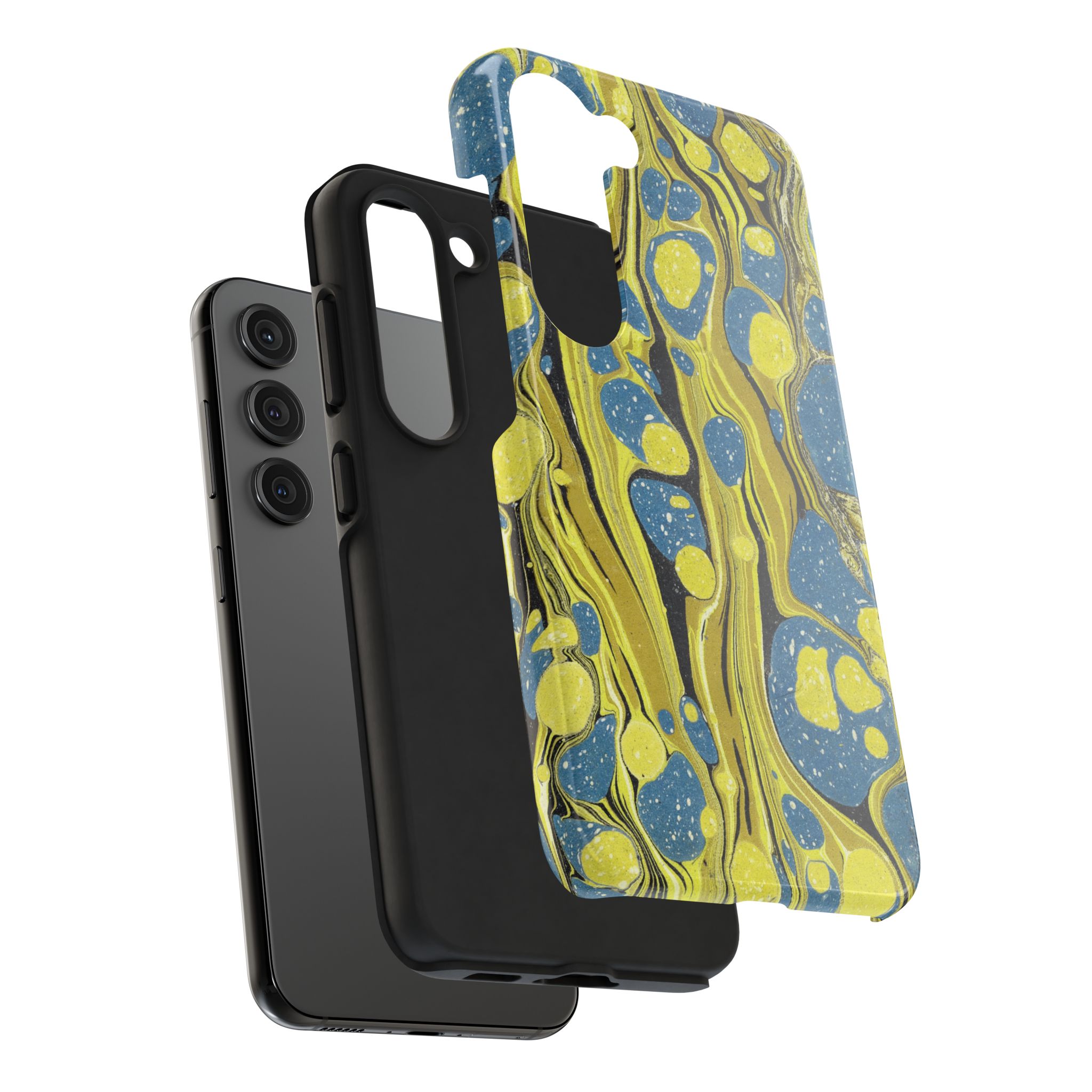 Marbled Phone Case - Citrine and Blue - Image 88