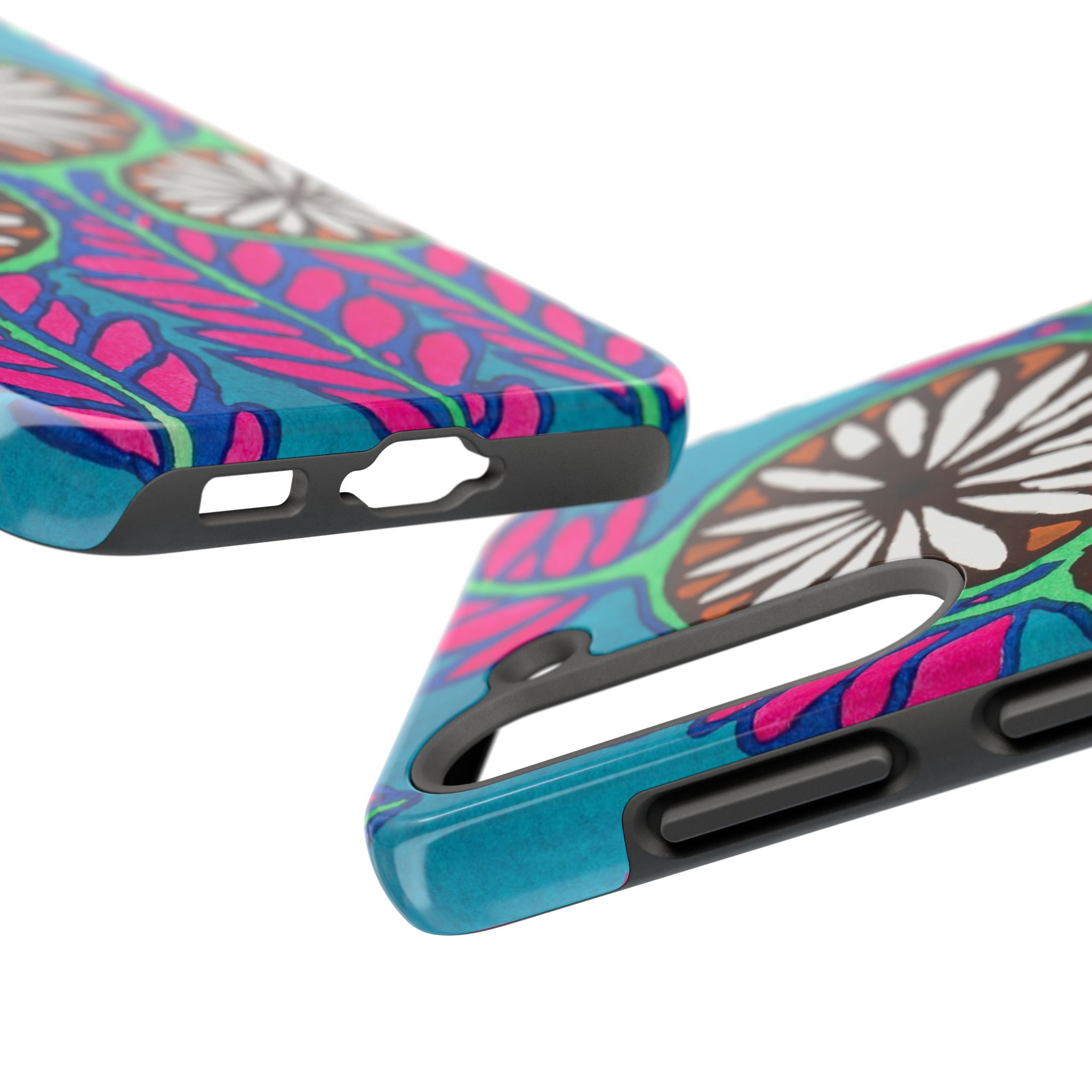 3 Abstract Flowers Phone Case - Image 87