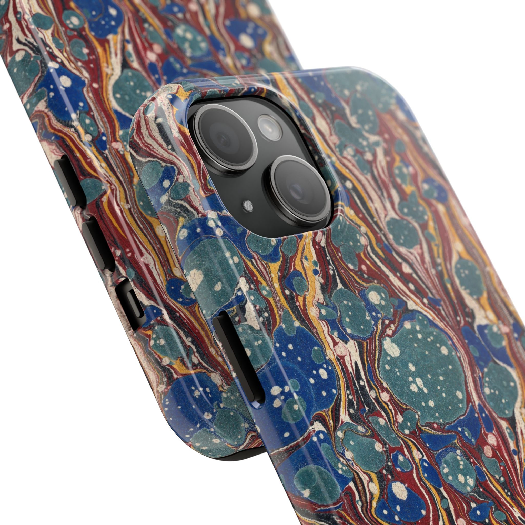 Marbled Phone Case - Dusty Blue & Rust - Image 54