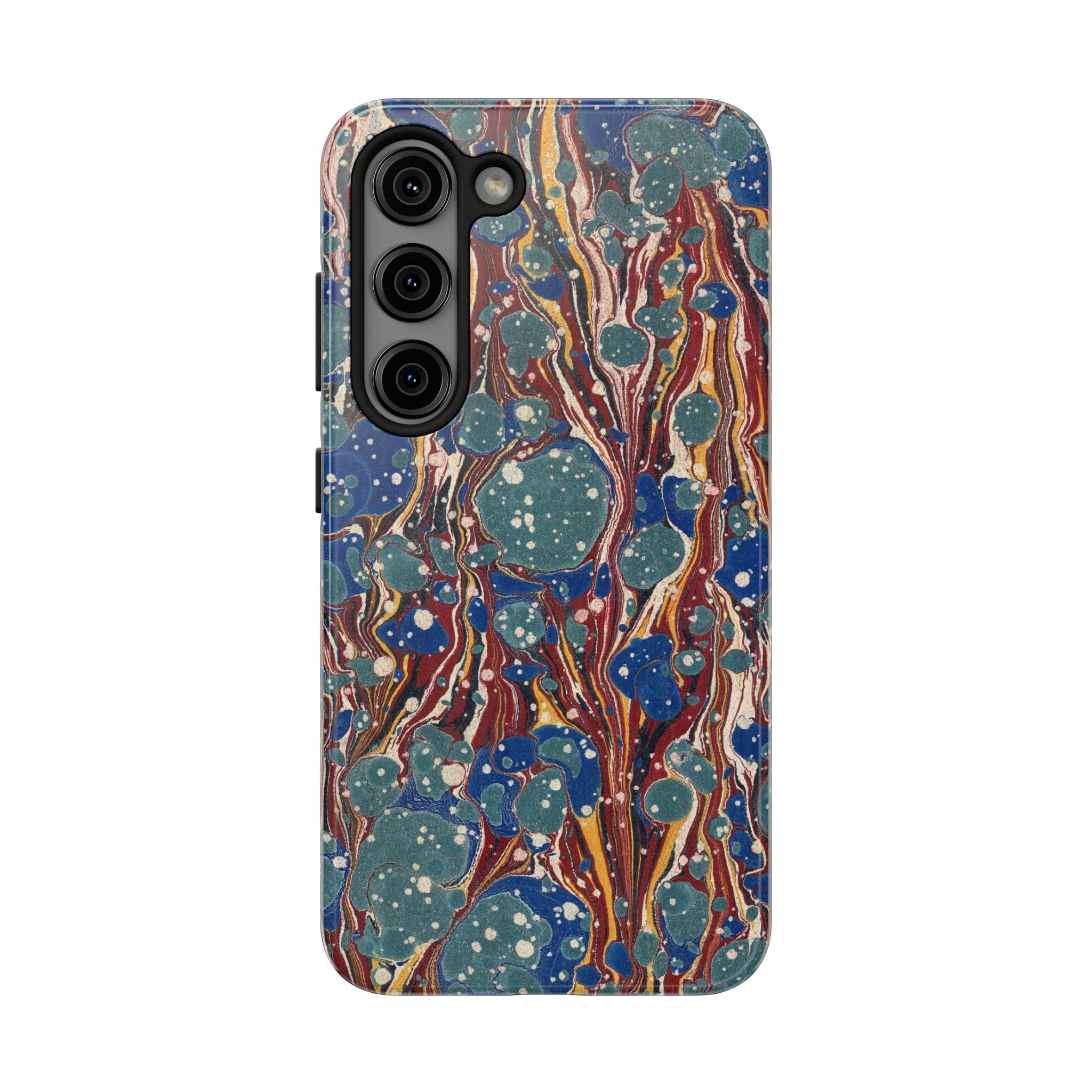 Marbled Phone Case - Dusty Blue & Rust - Image 85
