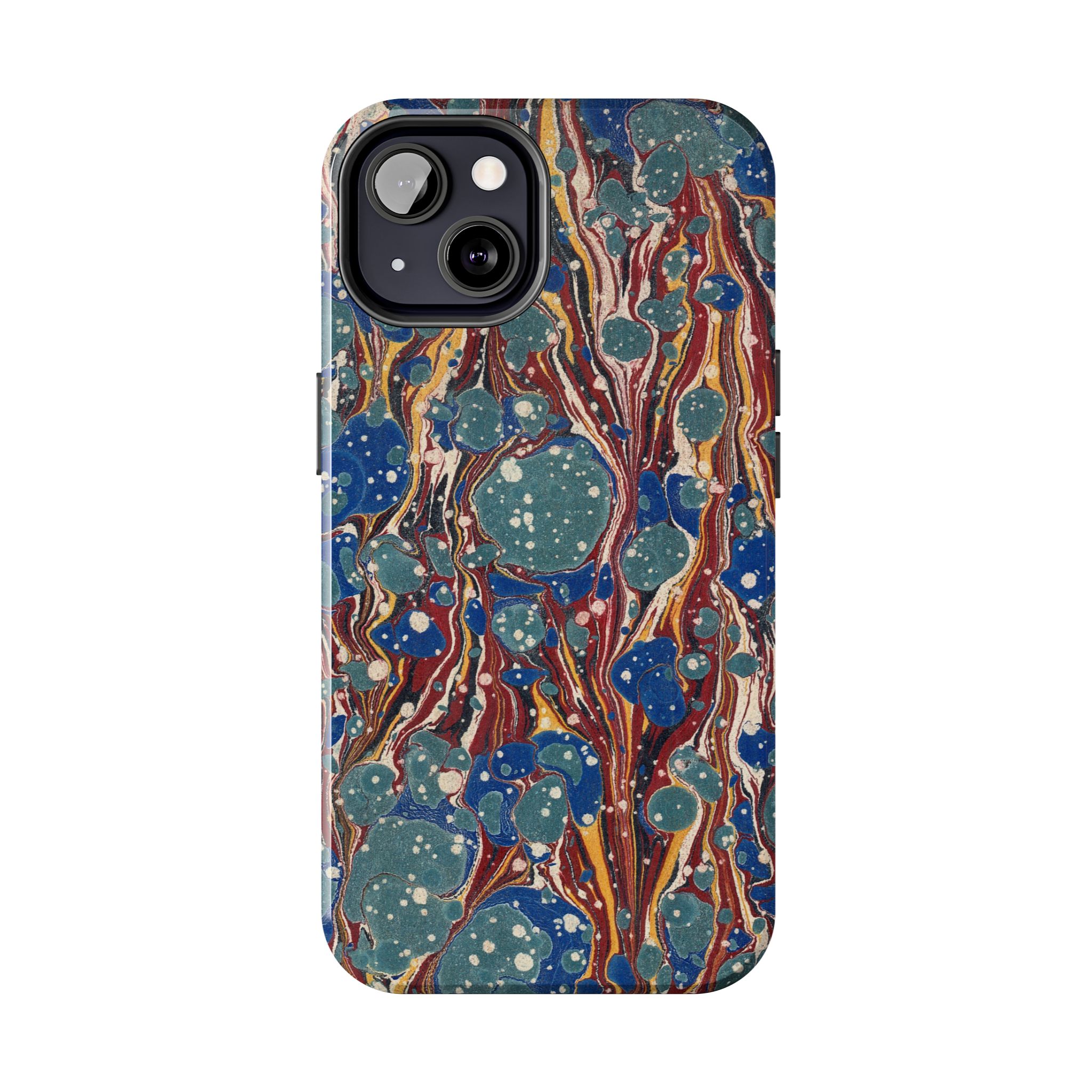 Marbled Phone Case - Dusty Blue & Rust - Image 30