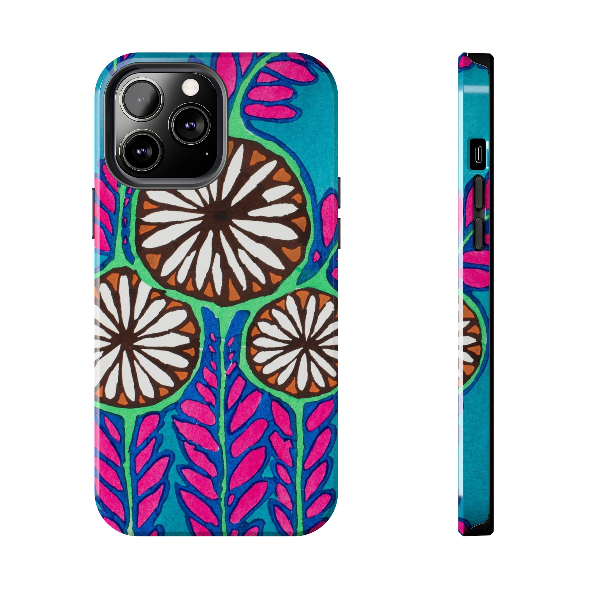 3 Abstract Flowers Phone Case - Image 41