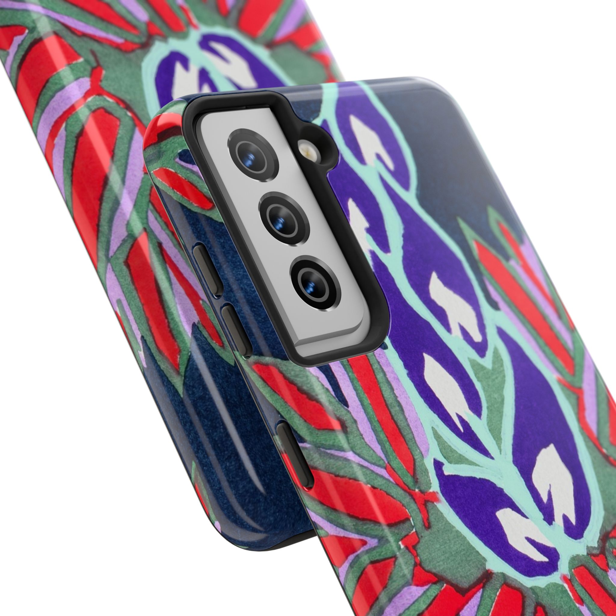 Red & Pink Abstract Phone Case - Image 94