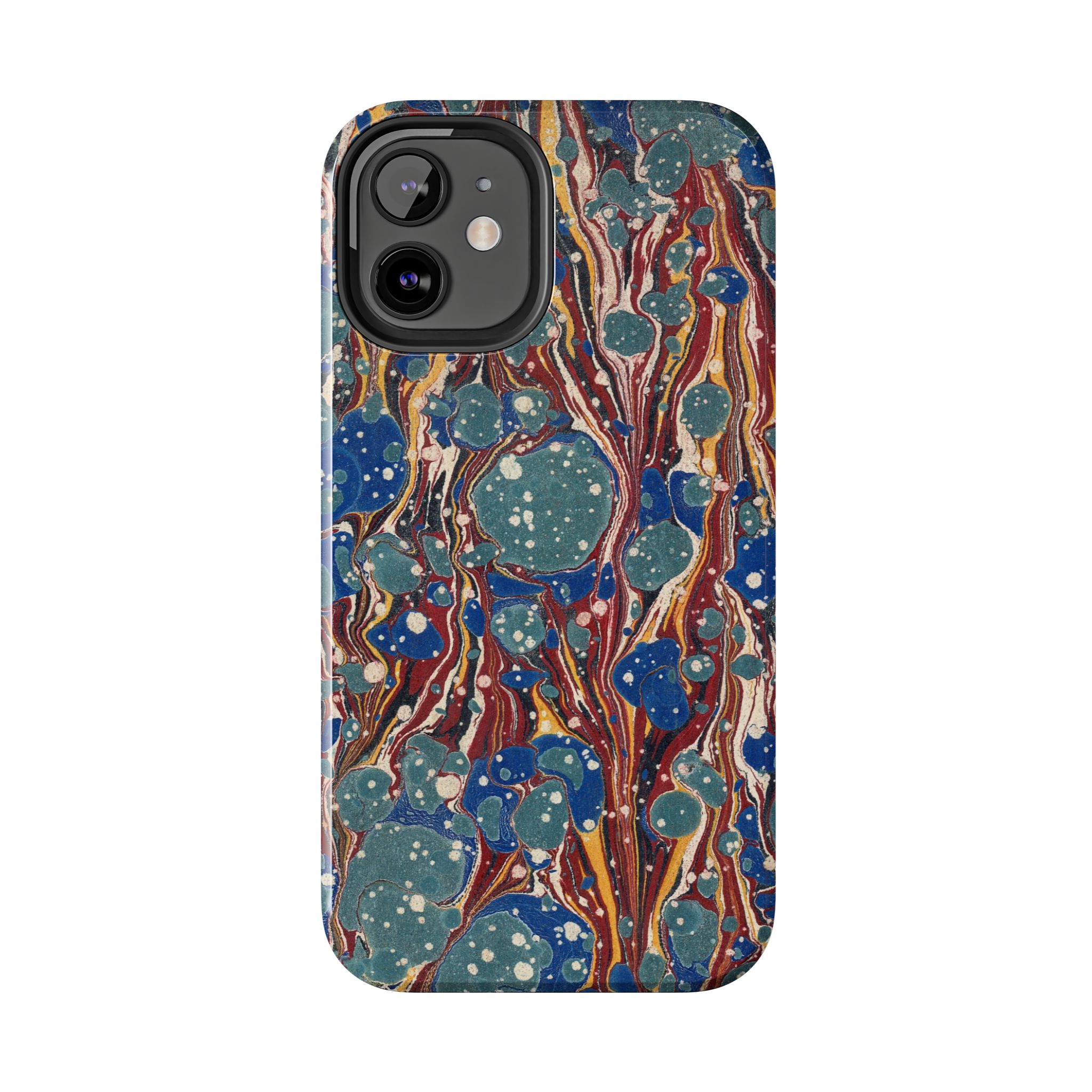 Marbled Phone Case - Dusty Blue & Rust - Image 18