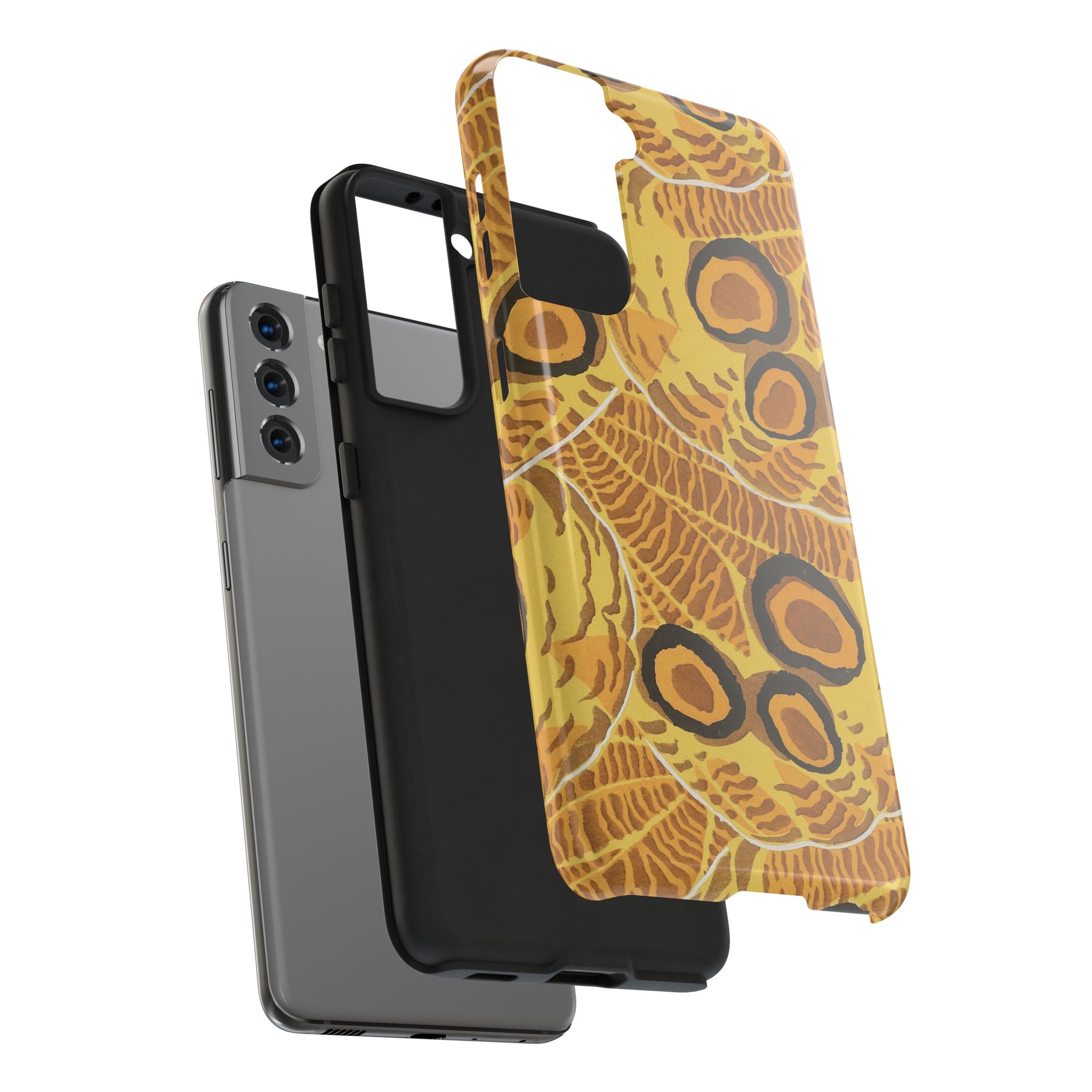 Abstract Spider Web Phone Case - Brown - Image 96