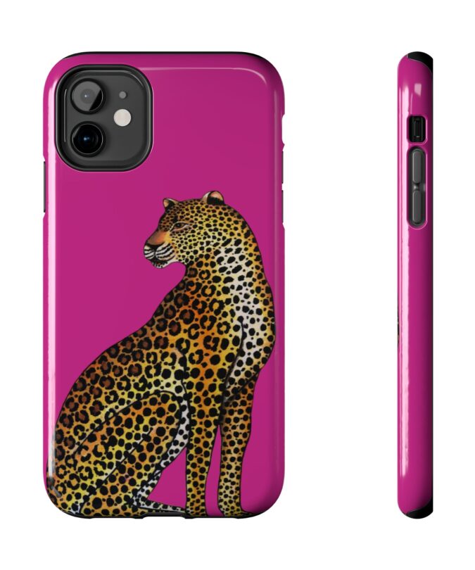 Leopard Phone Case - Fuchsia