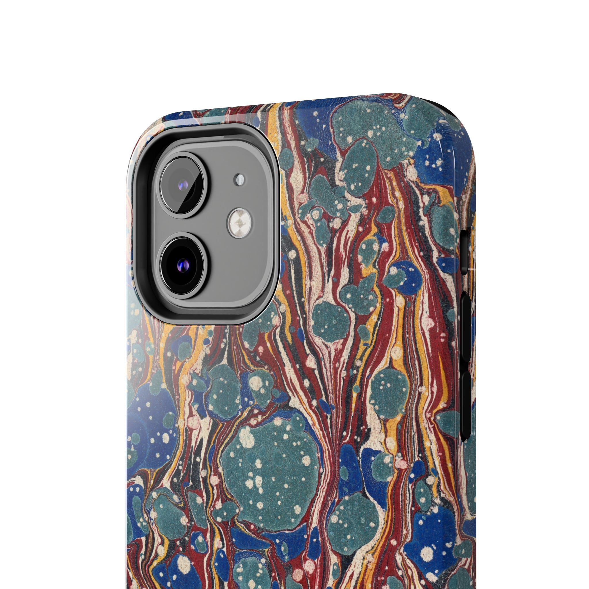 Marbled Phone Case - Dusty Blue & Rust - Image 16