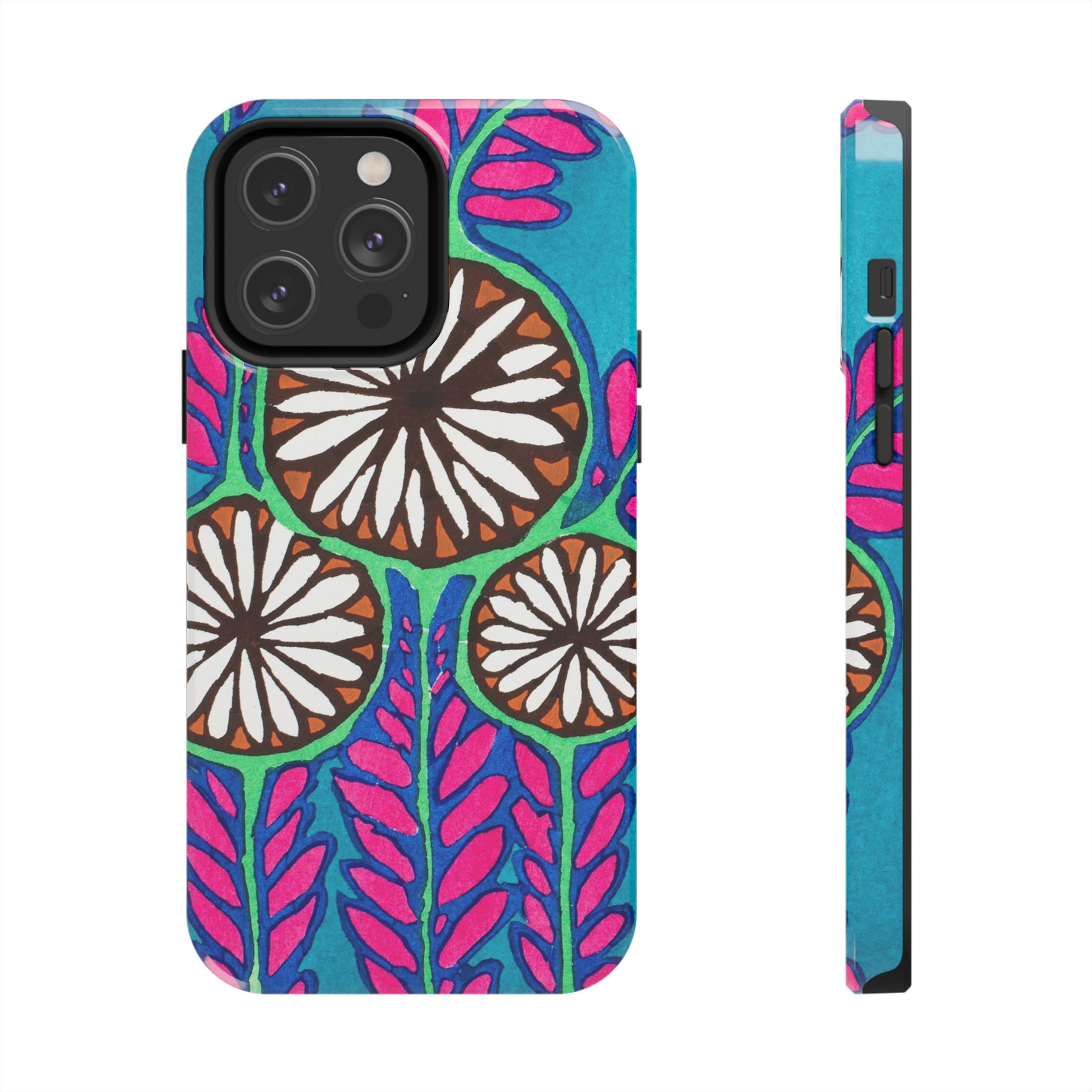 3 Abstract Flowers Phone Case - Image 49