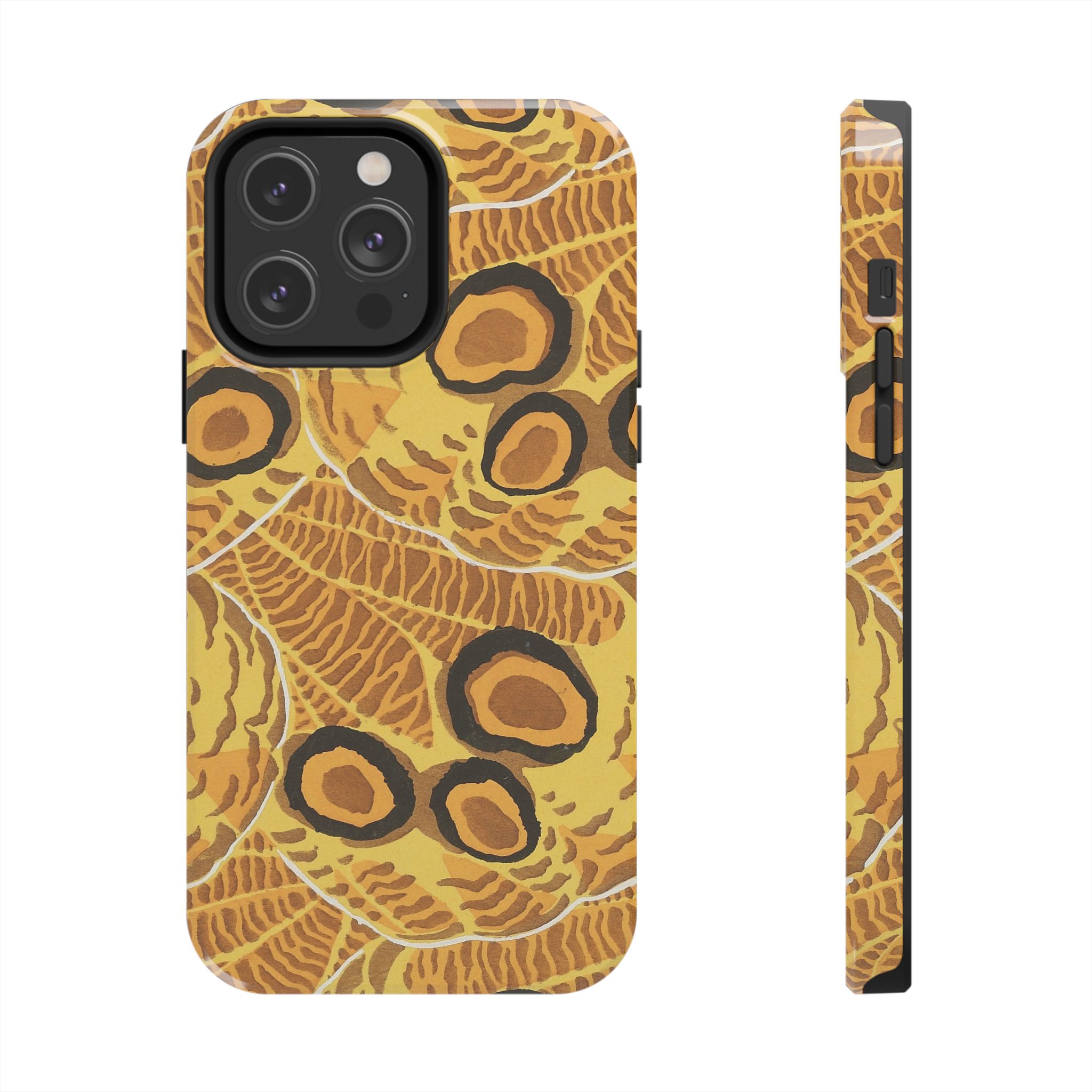 Abstract Spider Web Phone Case - Brown - Image 49