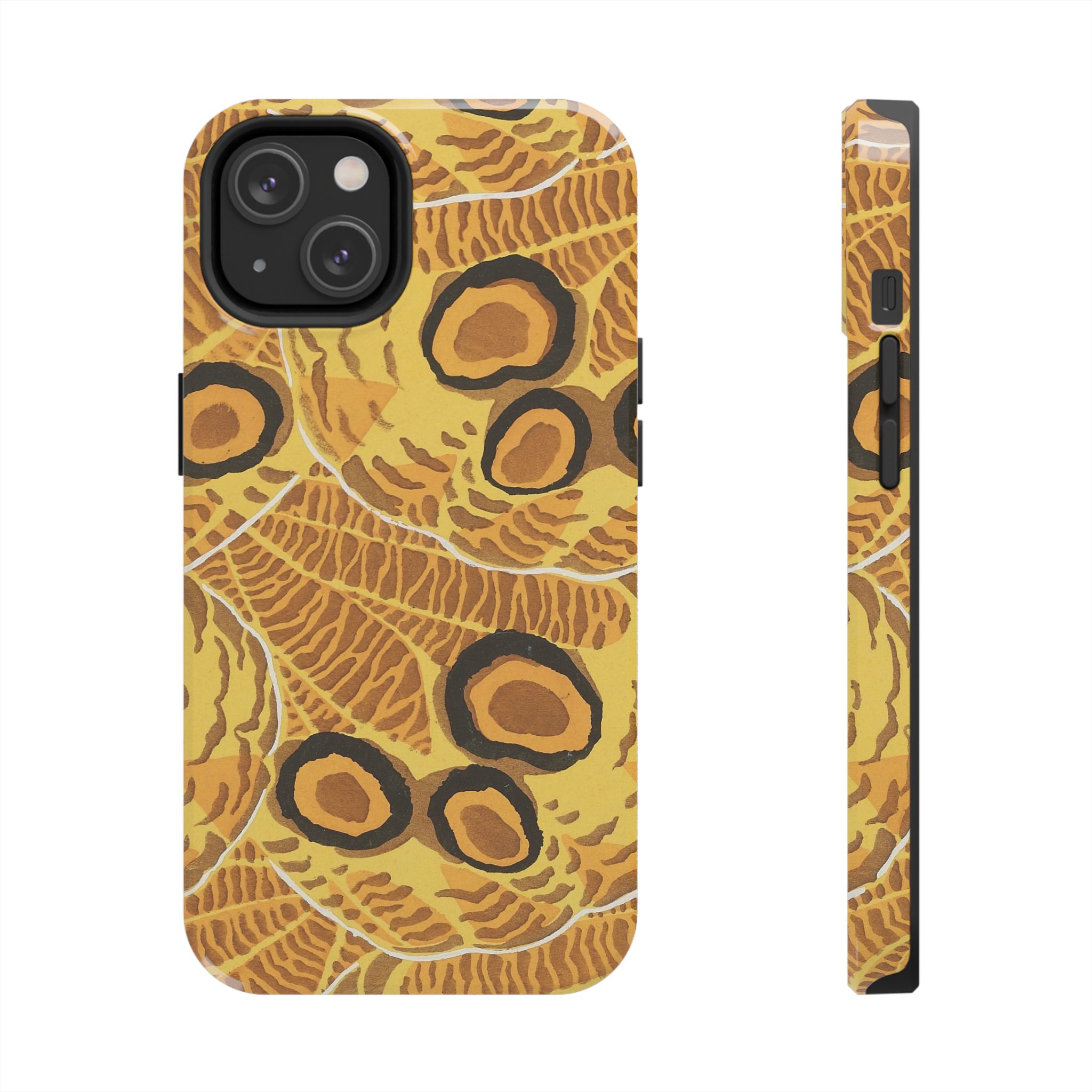 Abstract Spider Web Phone Case - Brown - Image 45