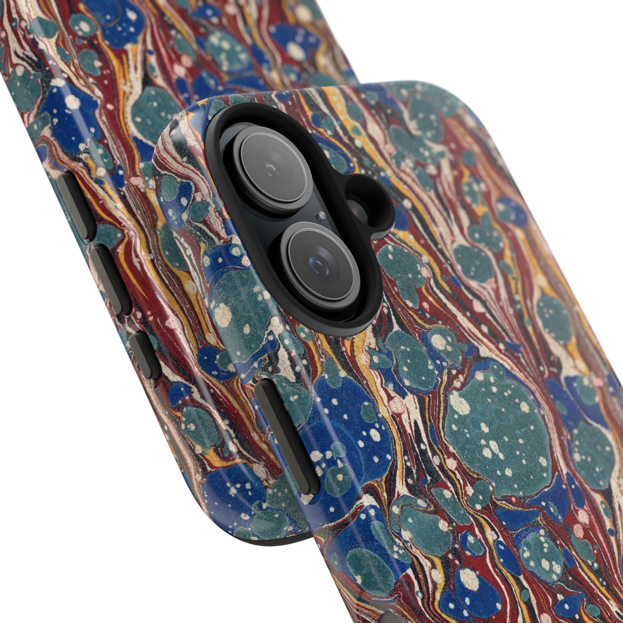 Marbled Phone Case - Dusty Blue & Rust - Image 76