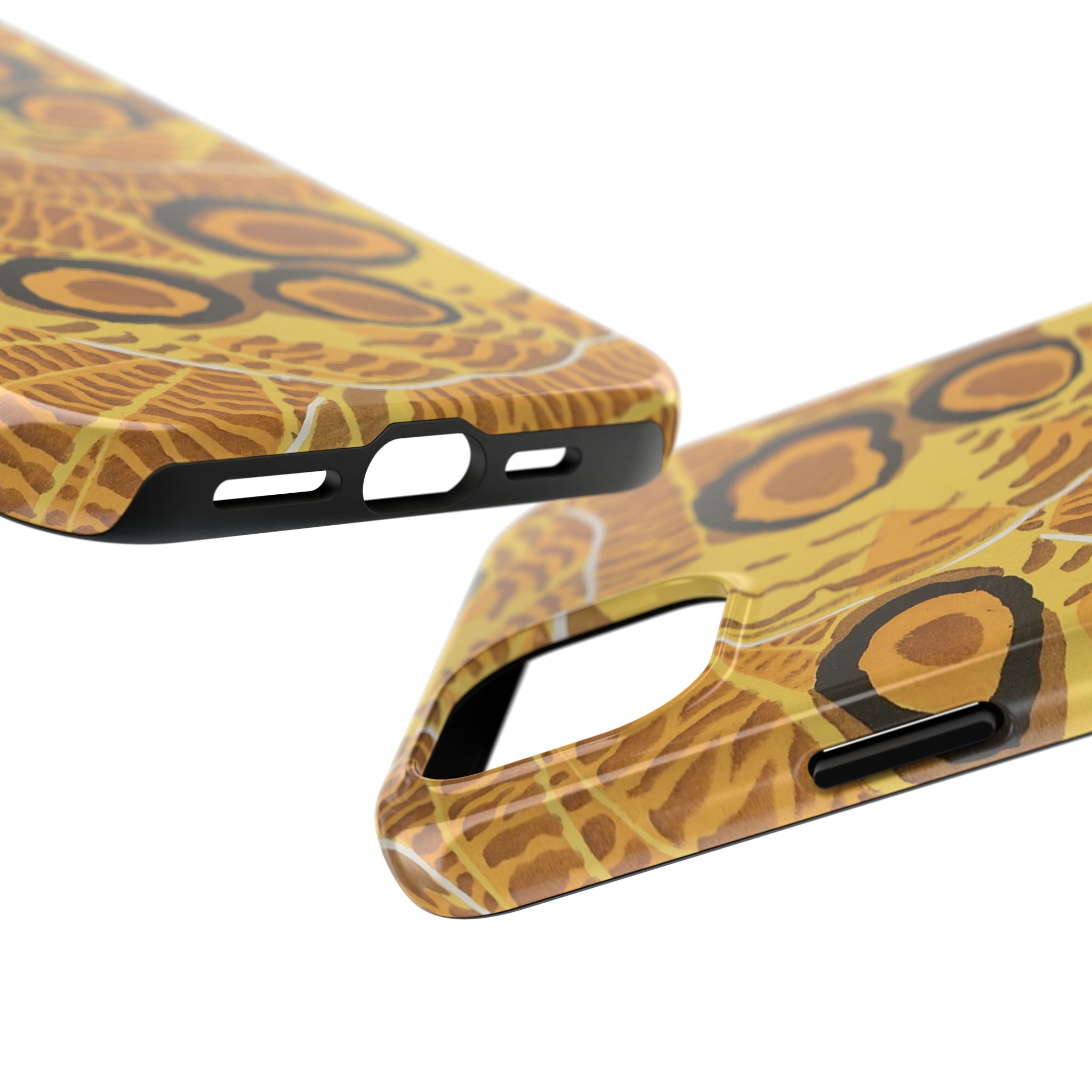 Abstract Spider Web Phone Case - Brown - Image 63