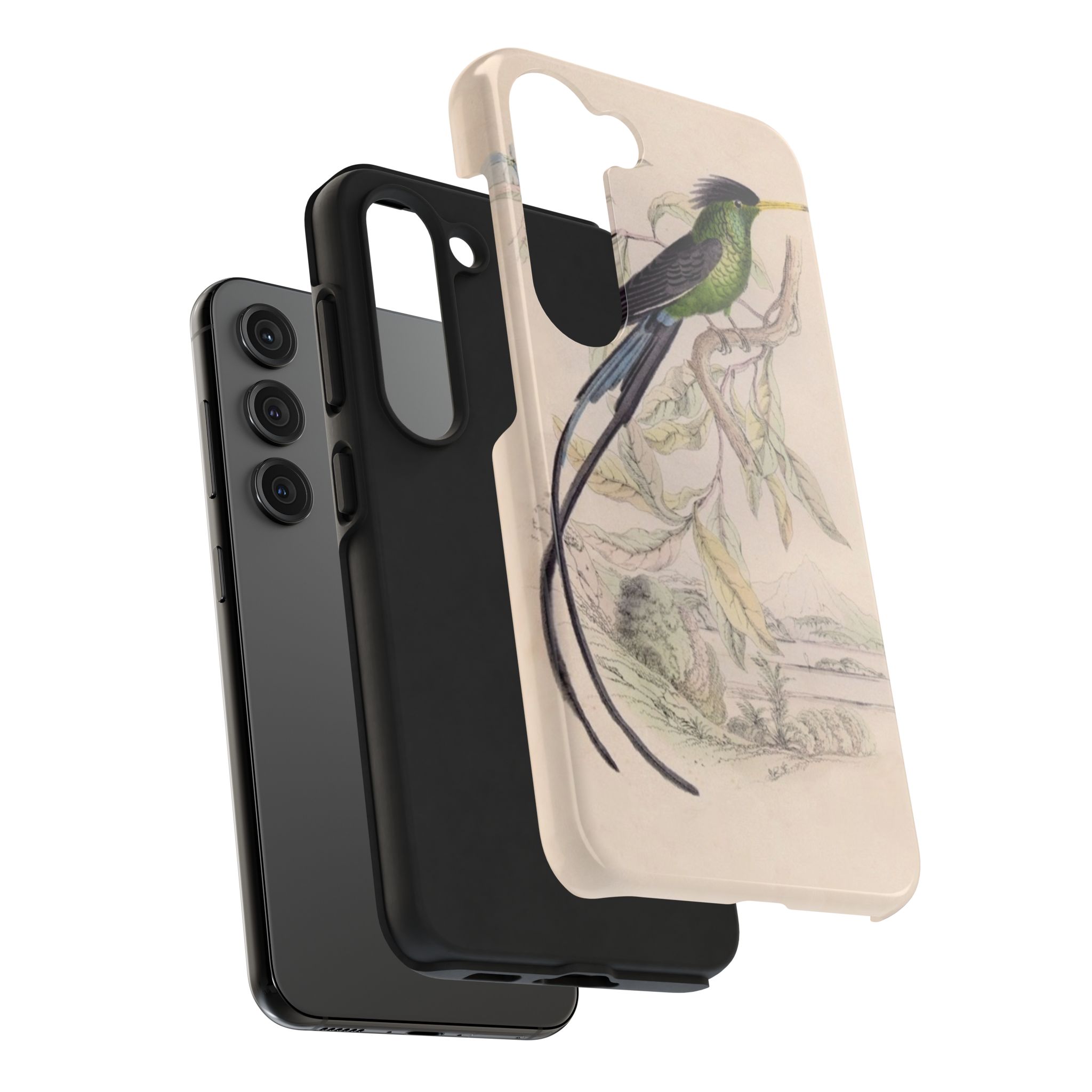 Black Capped Hummingbird Phone Case - Image 66