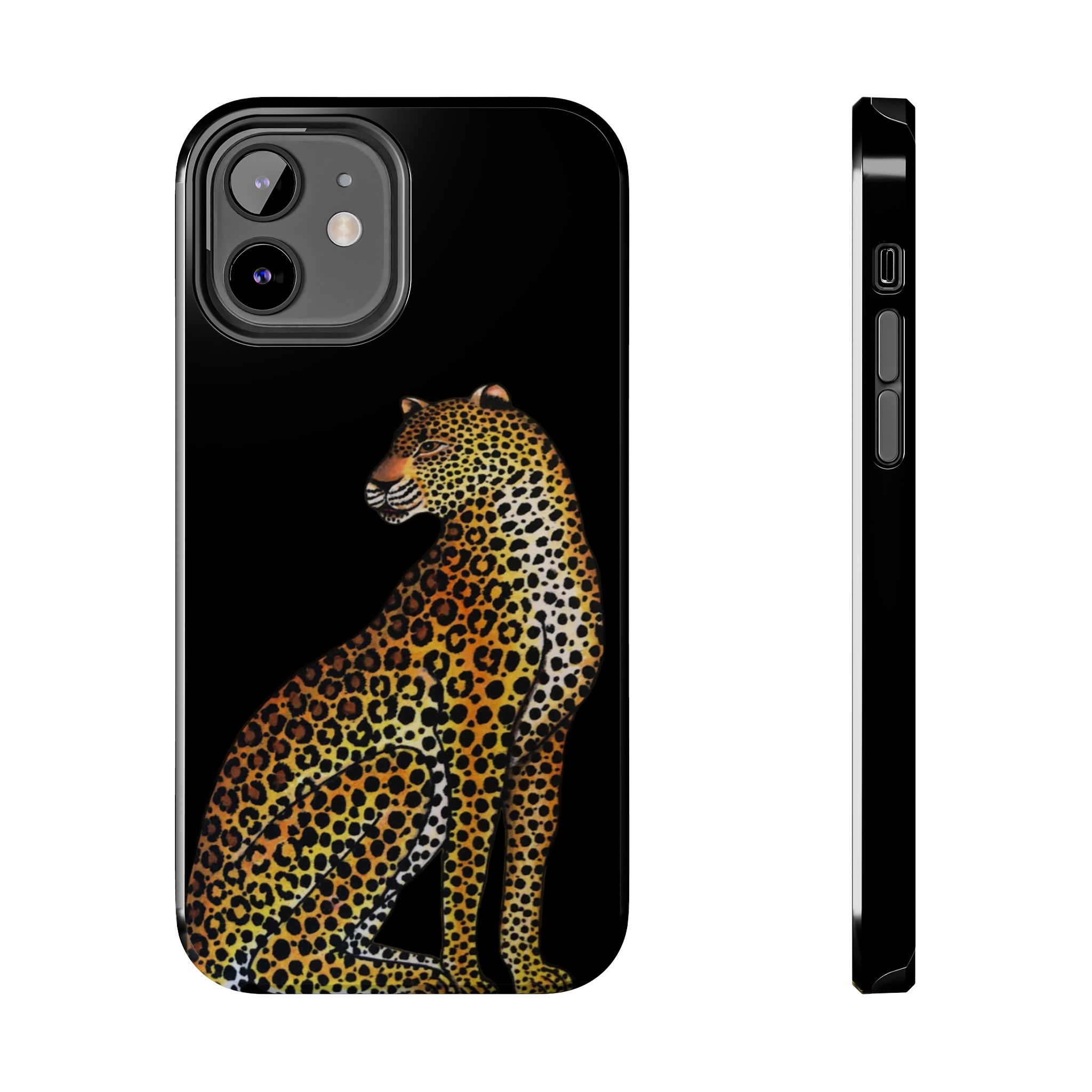 Leopard Phone Case - Black - Image 13