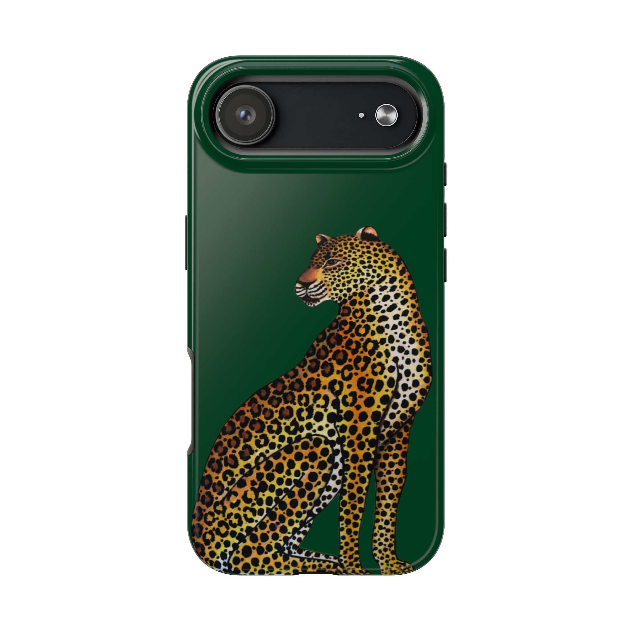 Leopard Phone Case - Racing Green - Image 100
