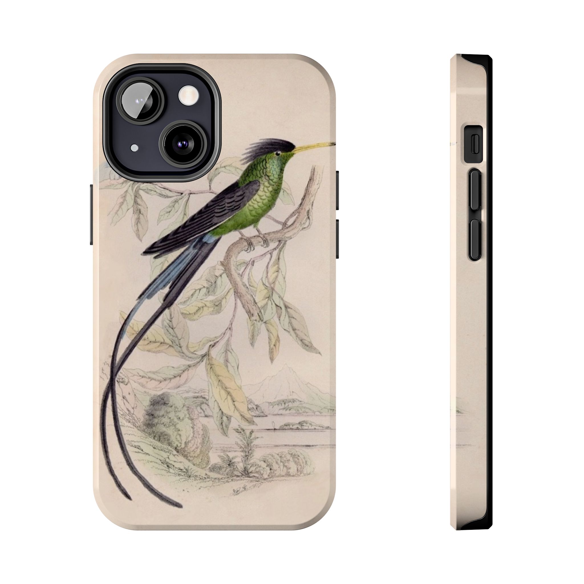 Black Capped Hummingbird Phone Case - Image 33