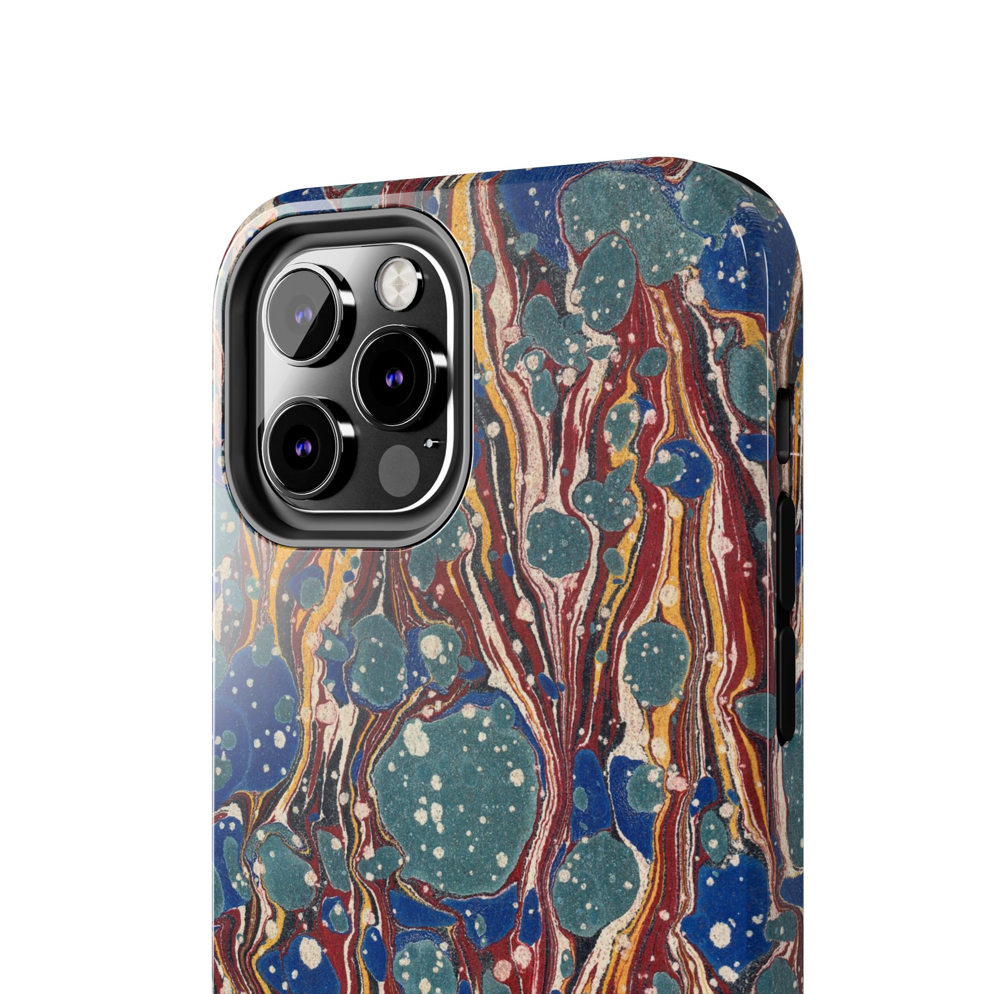 Marbled Phone Case - Dusty Blue & Rust - Image 24