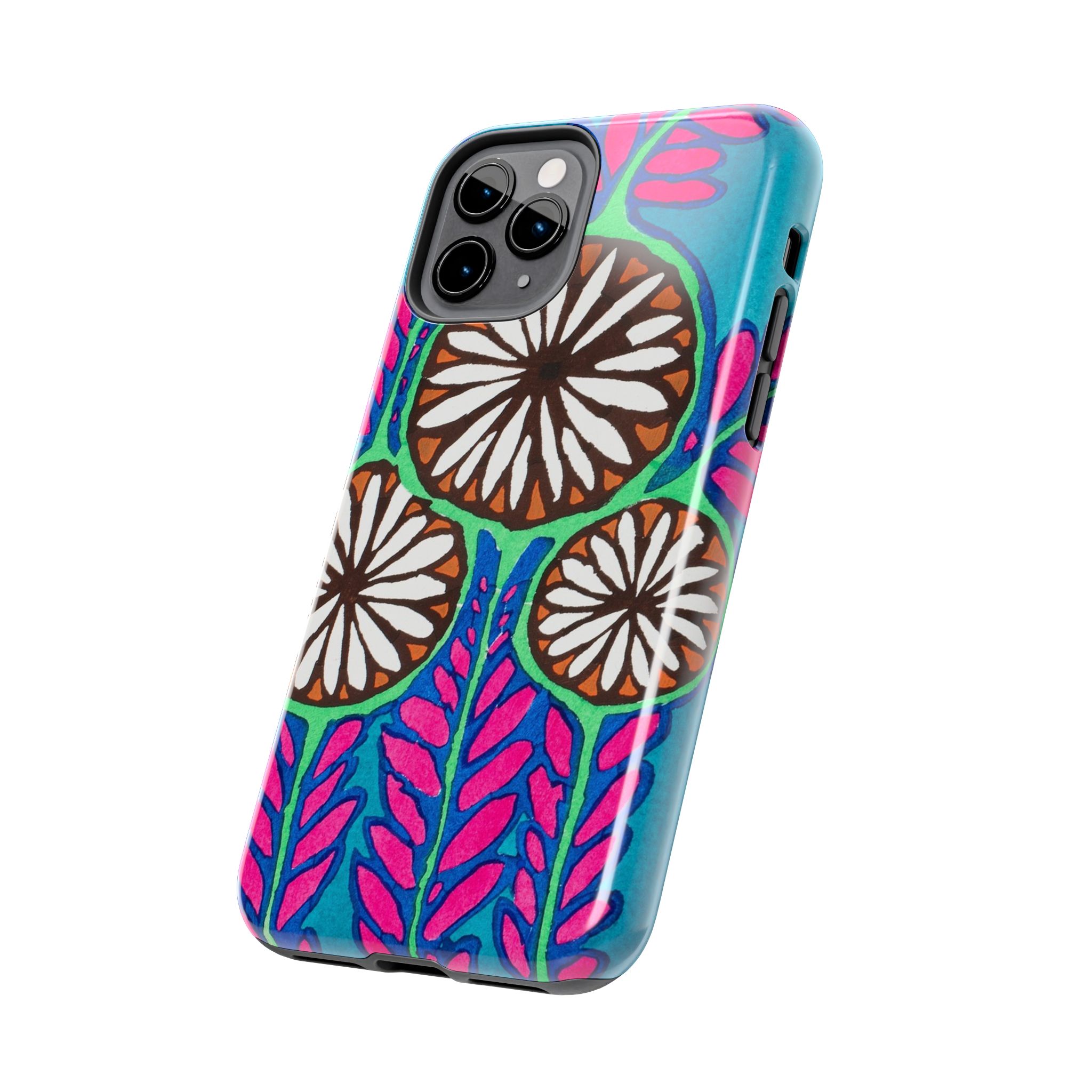 3 Abstract Flowers Phone Case - Image 7