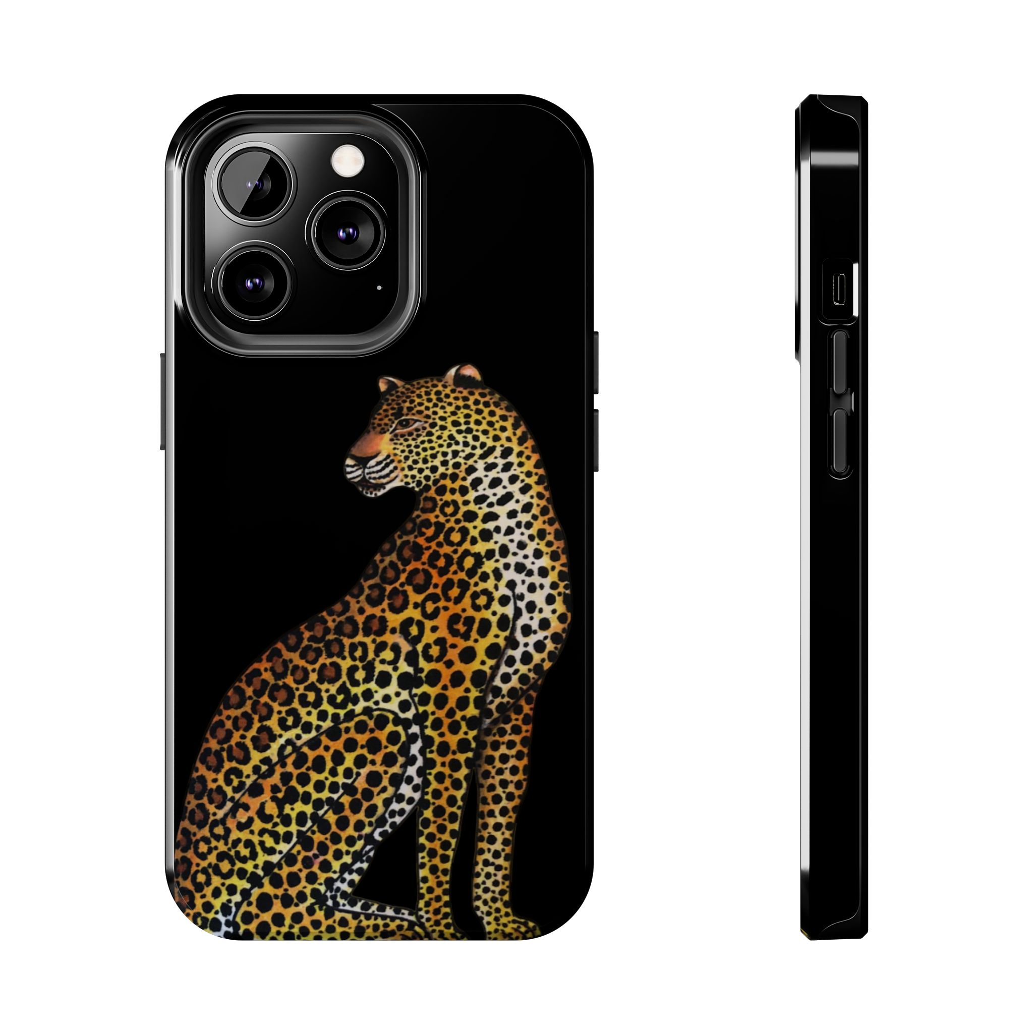 Leopard Phone Case - Black - Image 37