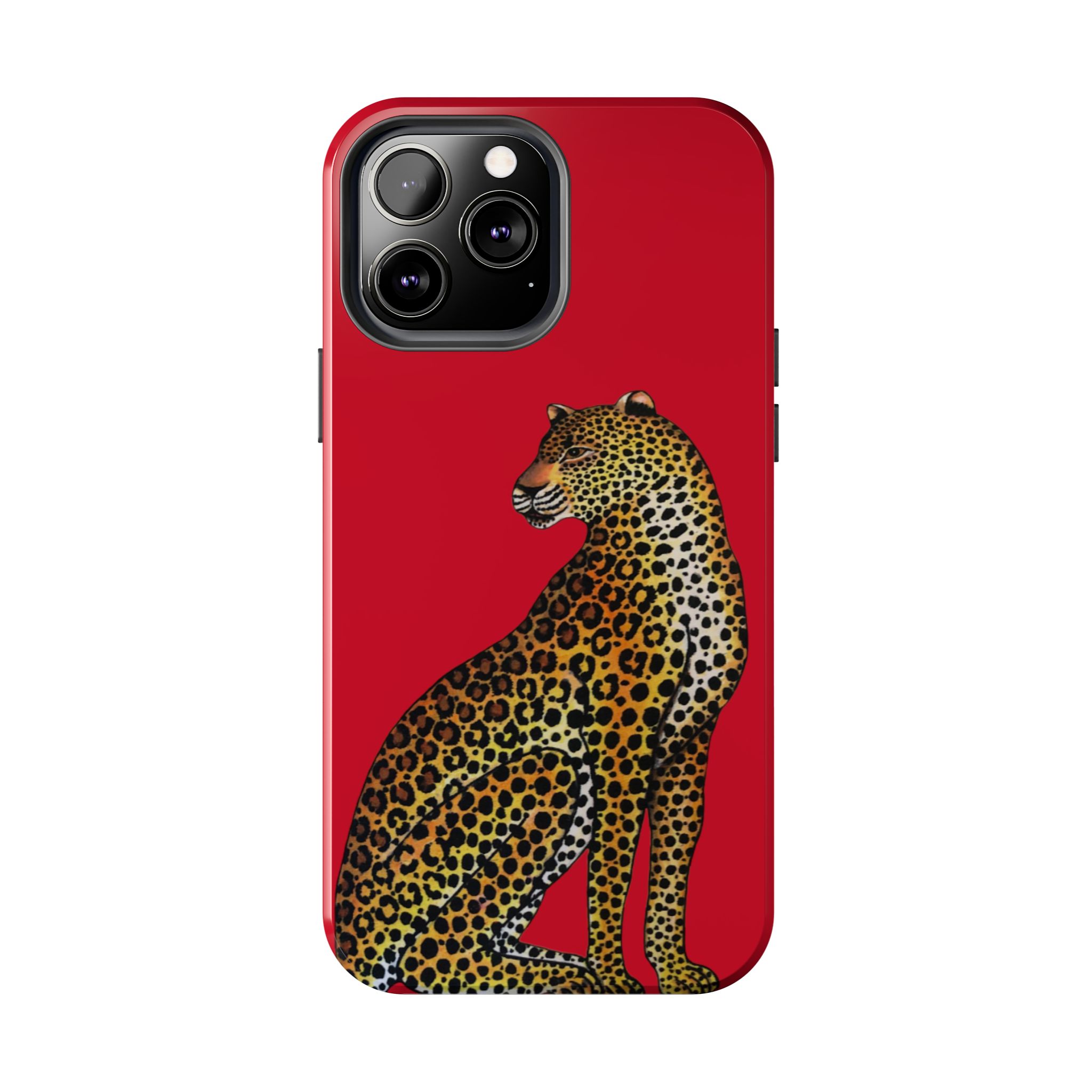 Leopard Phone Case - Red - Image 42