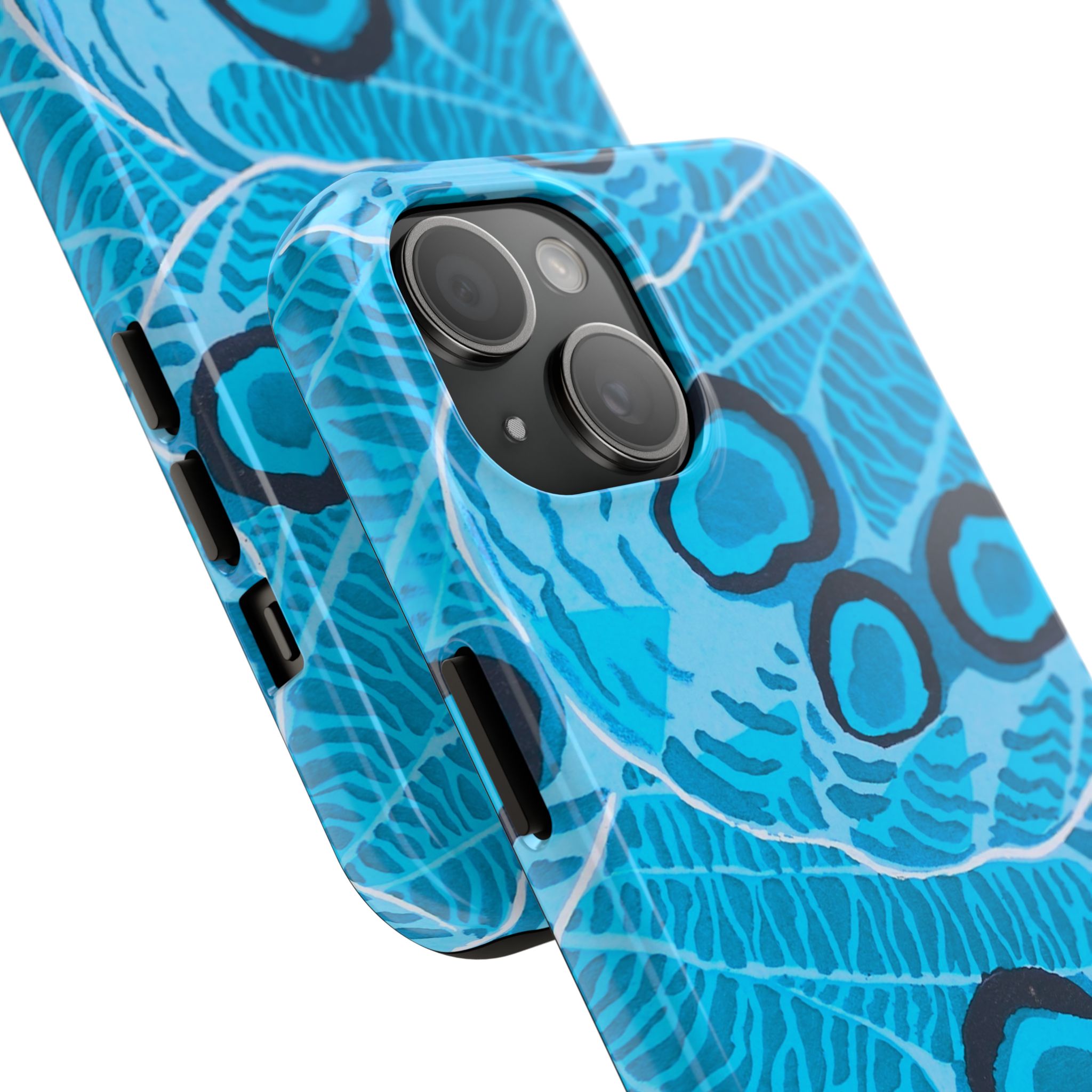 Abstract Spider Web Phone Case - Blue - Image 54