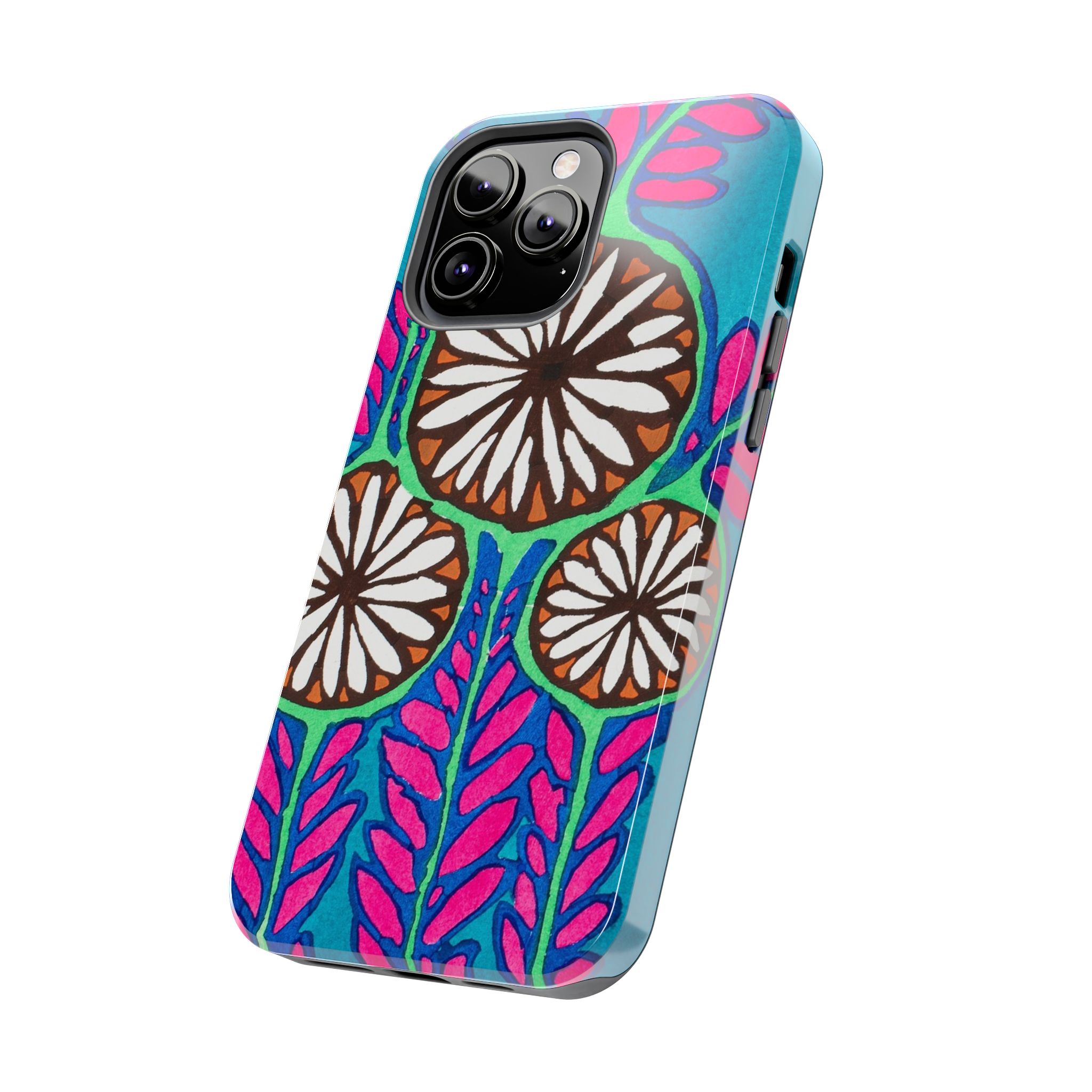 3 Abstract Flowers Phone Case - Image 43