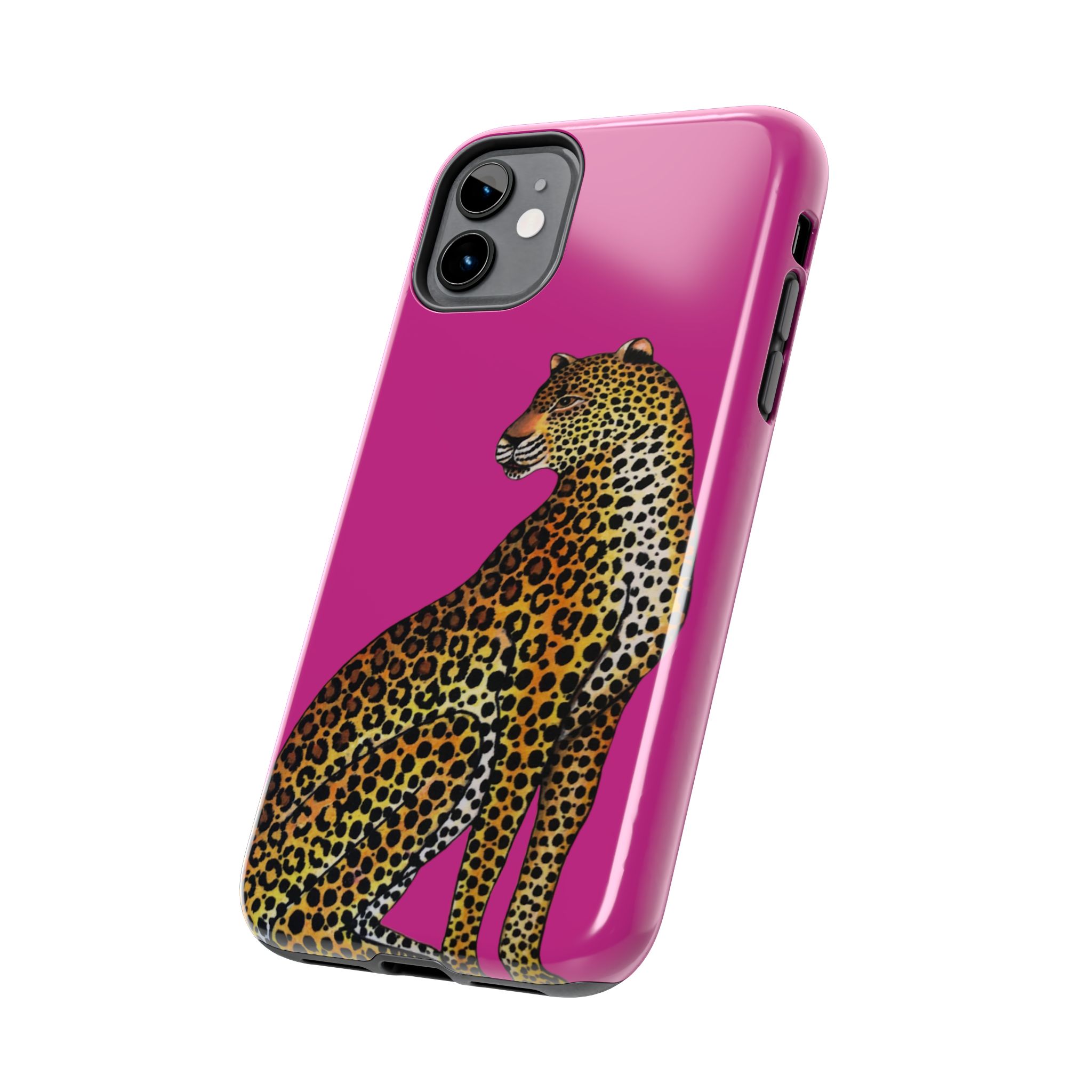 Leopard Phone Case - Fuchsia - Image 3