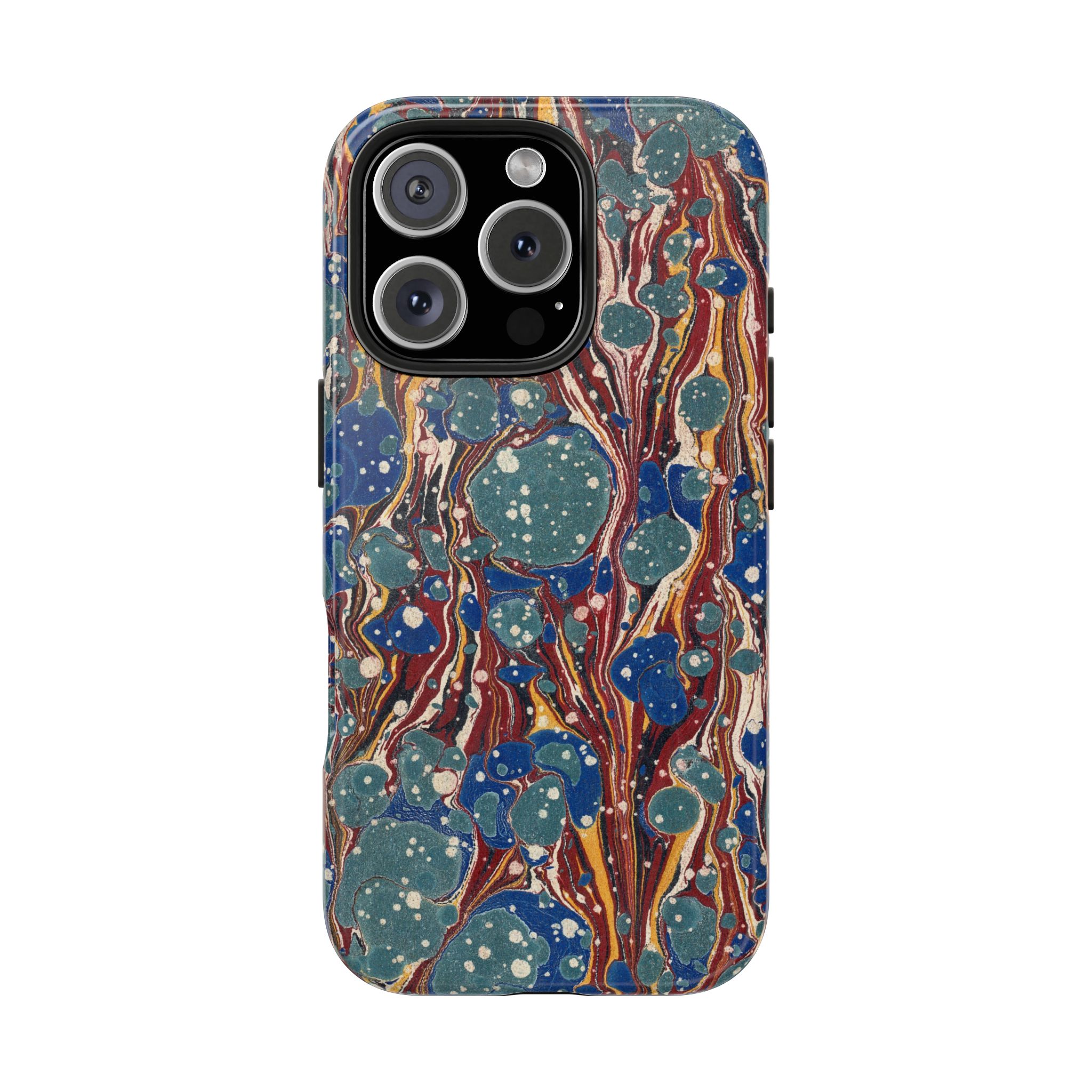 Marbled Phone Case - Dusty Blue & Rust - Image 69