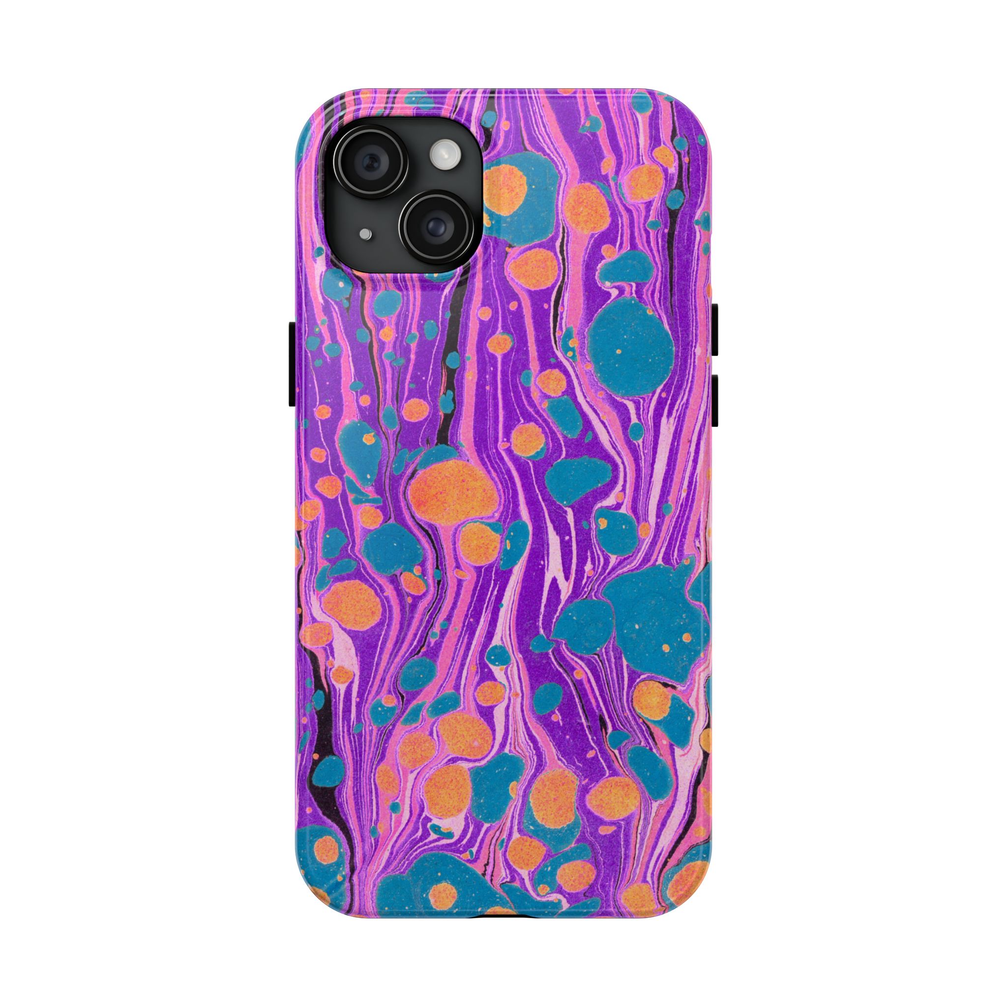 Marbled Phone Case - Purple, Orange & Blue - Image 61