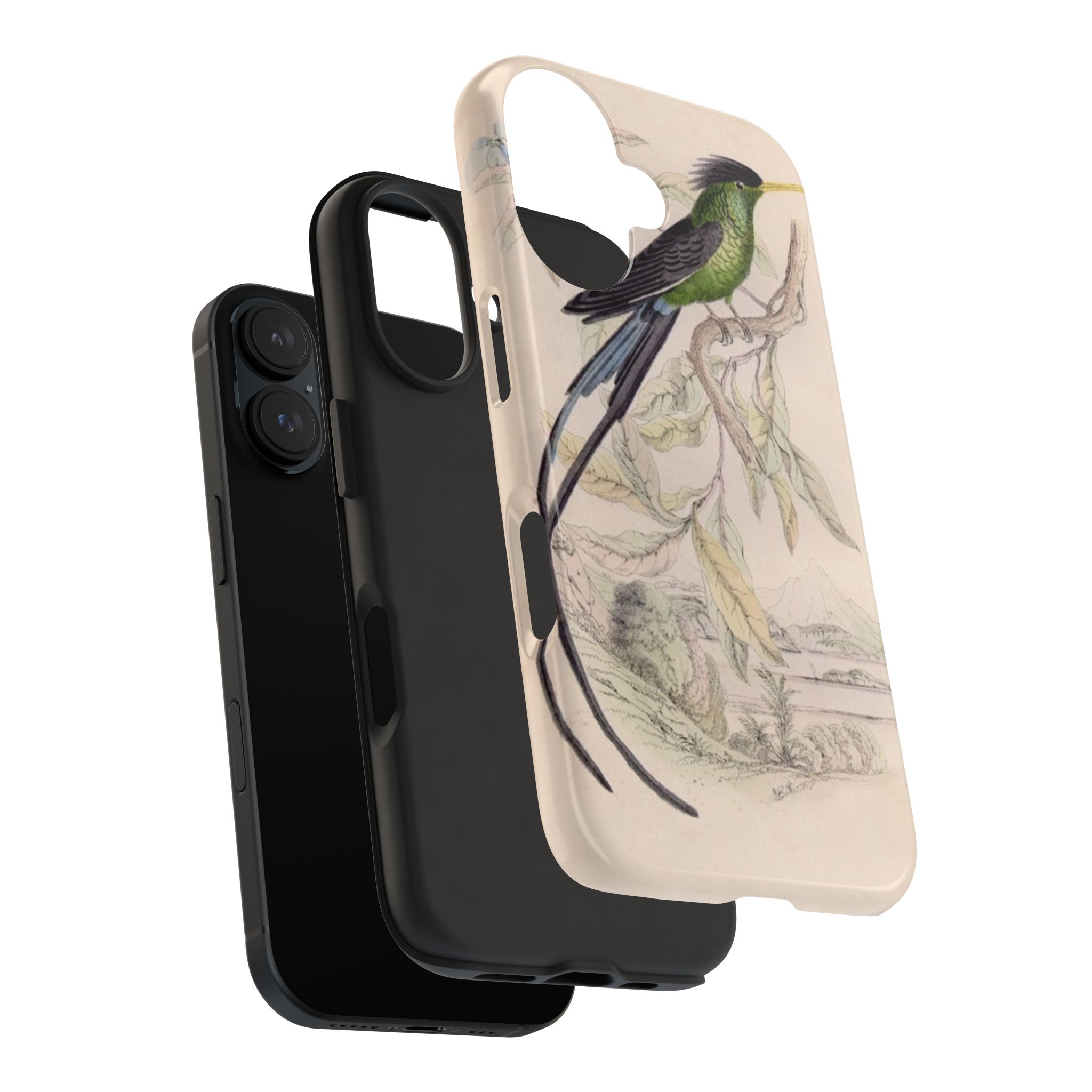 Black Capped Hummingbird Phone Case - Image 55