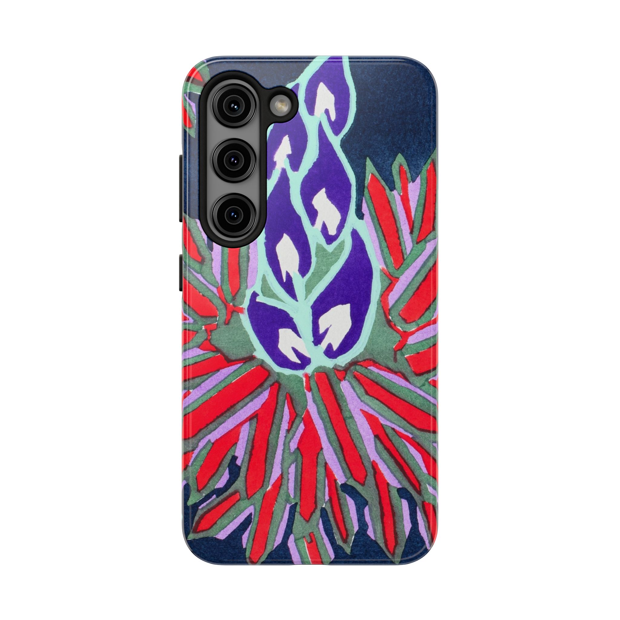 Red & Pink Abstract Phone Case - Image 85