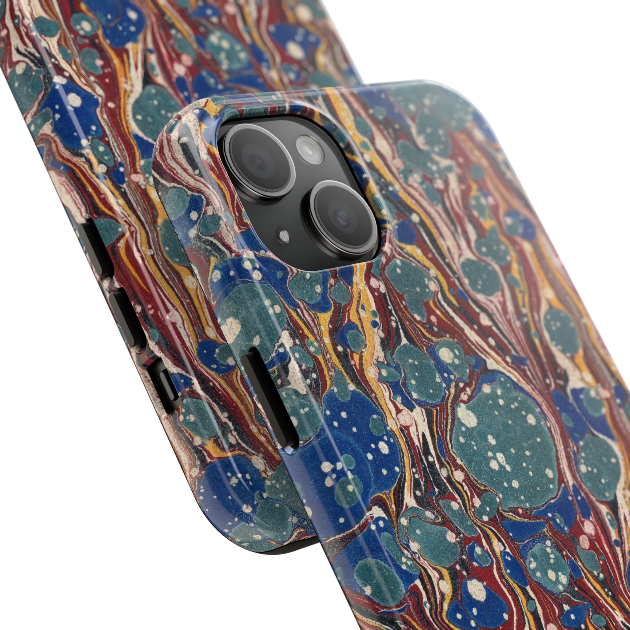 Marbled Phone Case - Dusty Blue & Rust - Image 62