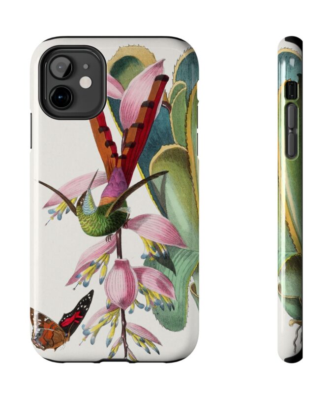 Hummingbird and Butterfly Phone Case