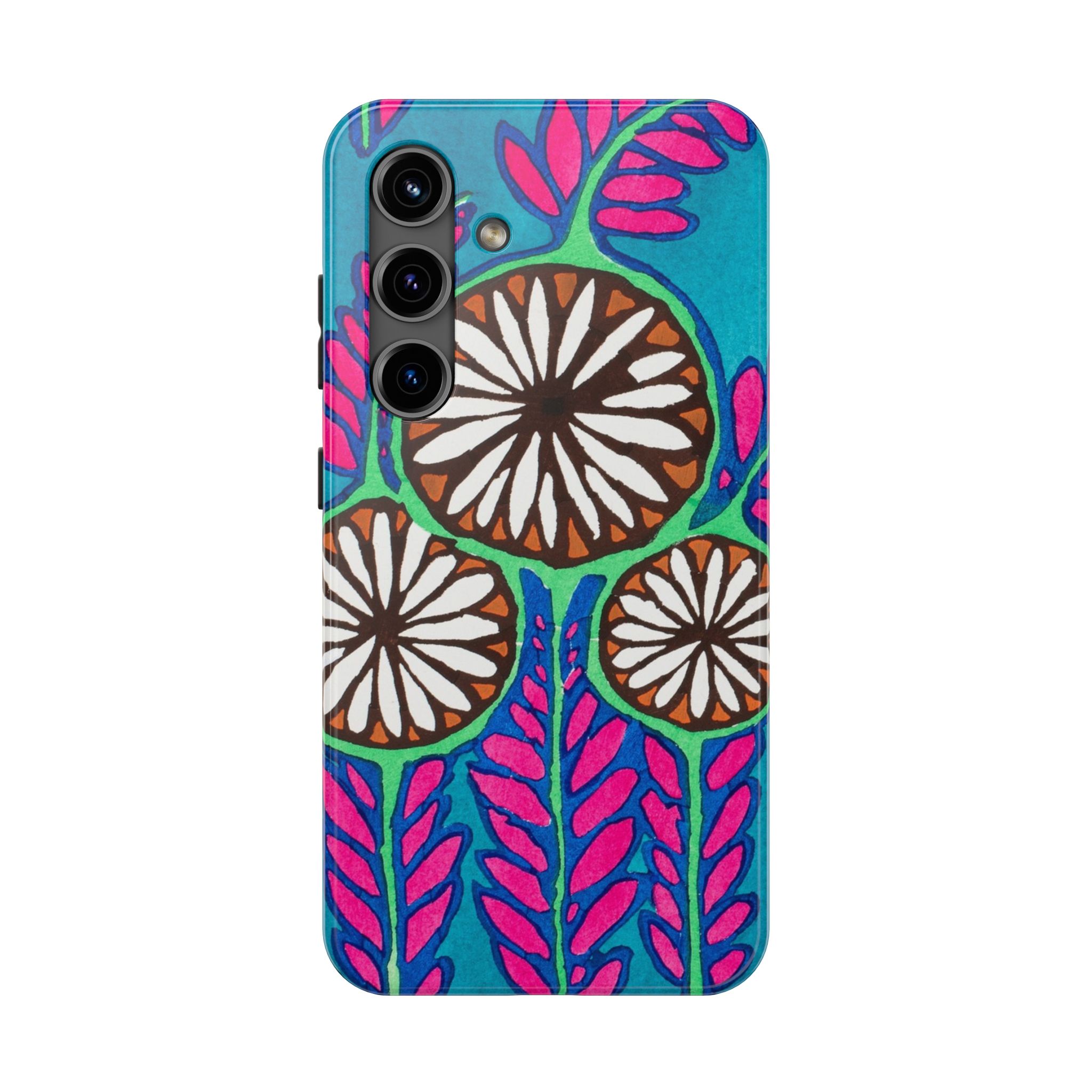 3 Abstract Flowers Phone Case - Image 81