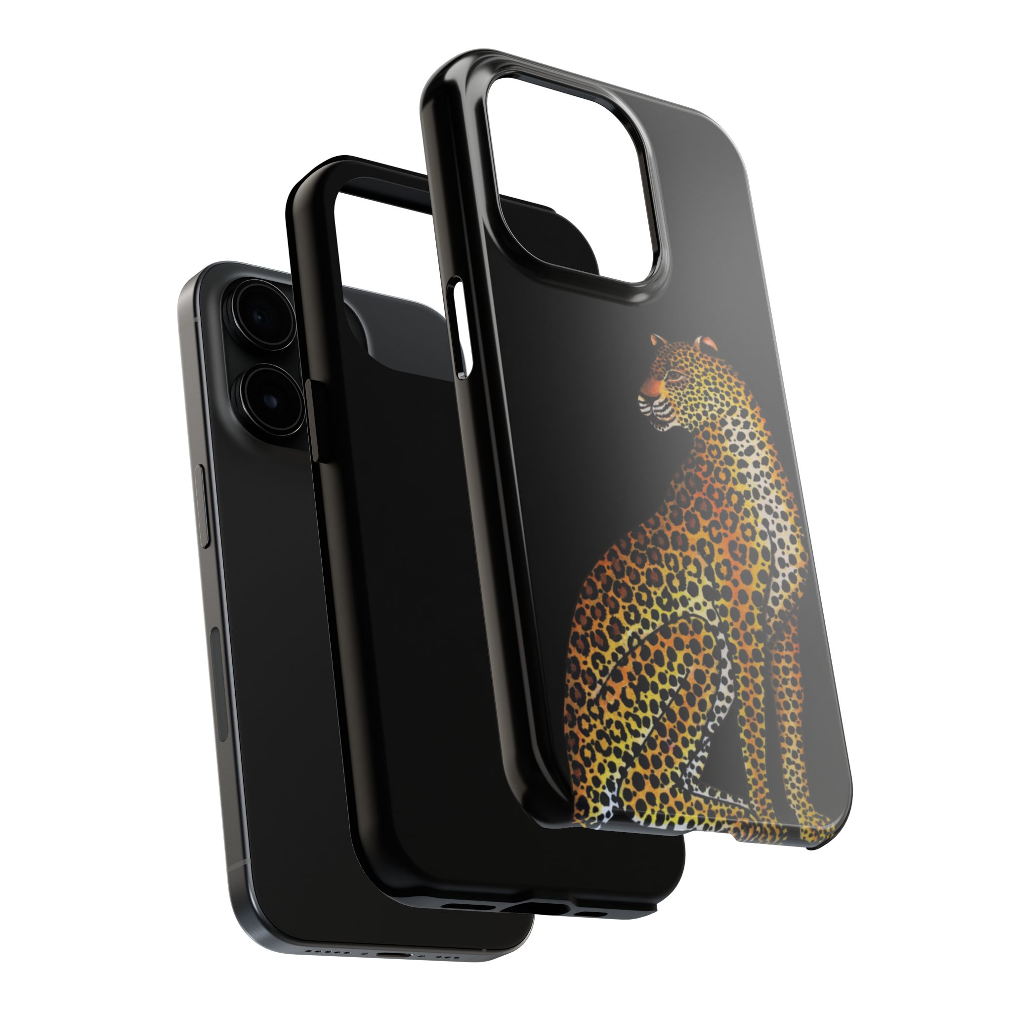 Leopard Phone Case - Black - Image 60
