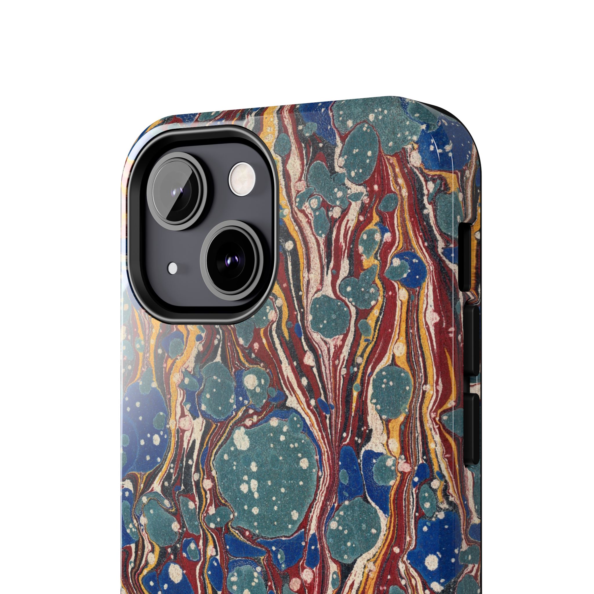 Marbled Phone Case - Dusty Blue & Rust - Image 36