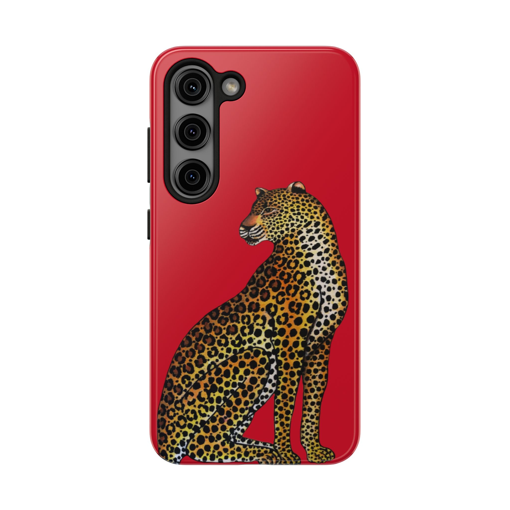 Leopard Phone Case - Red - Image 85