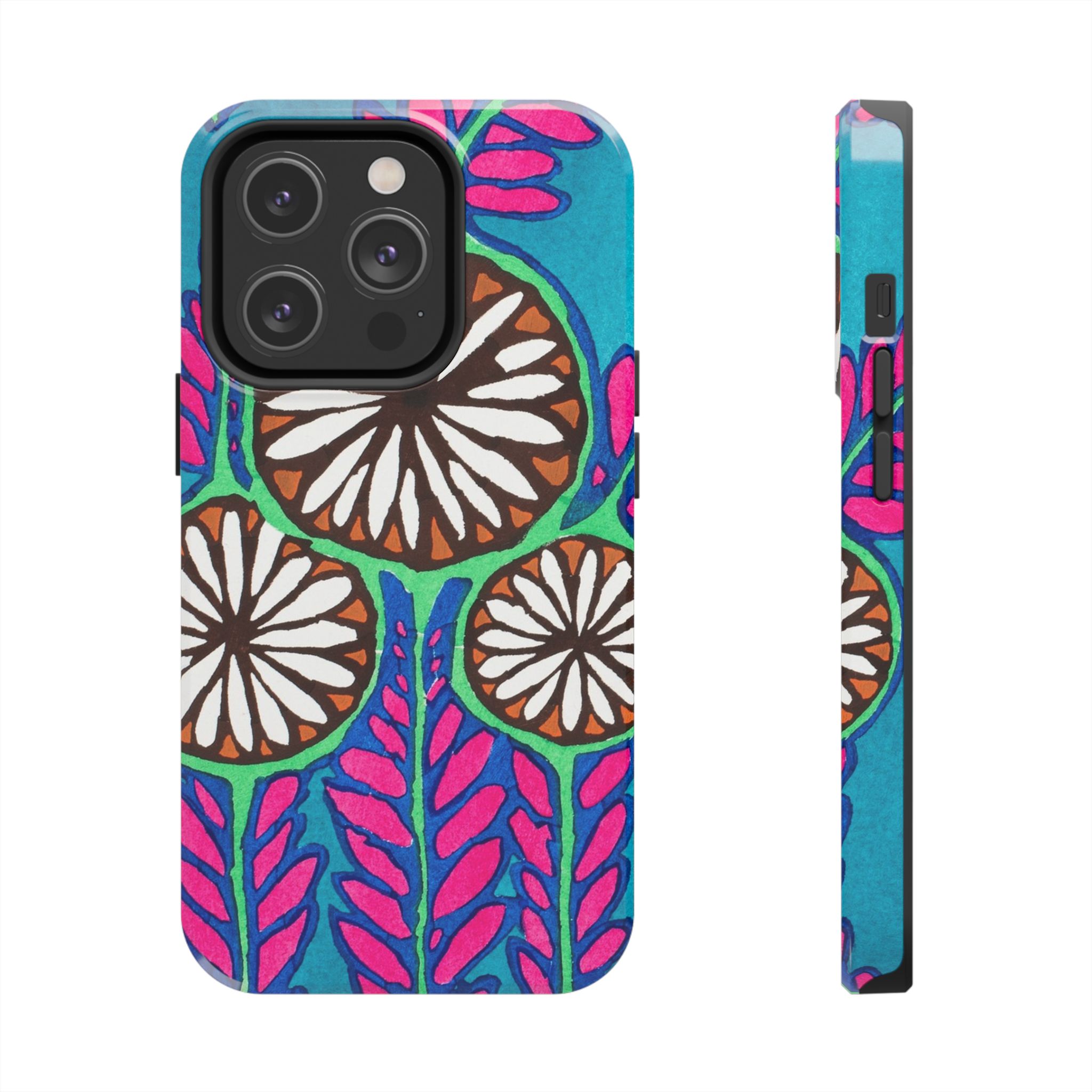 3 Abstract Flowers Phone Case - Image 47