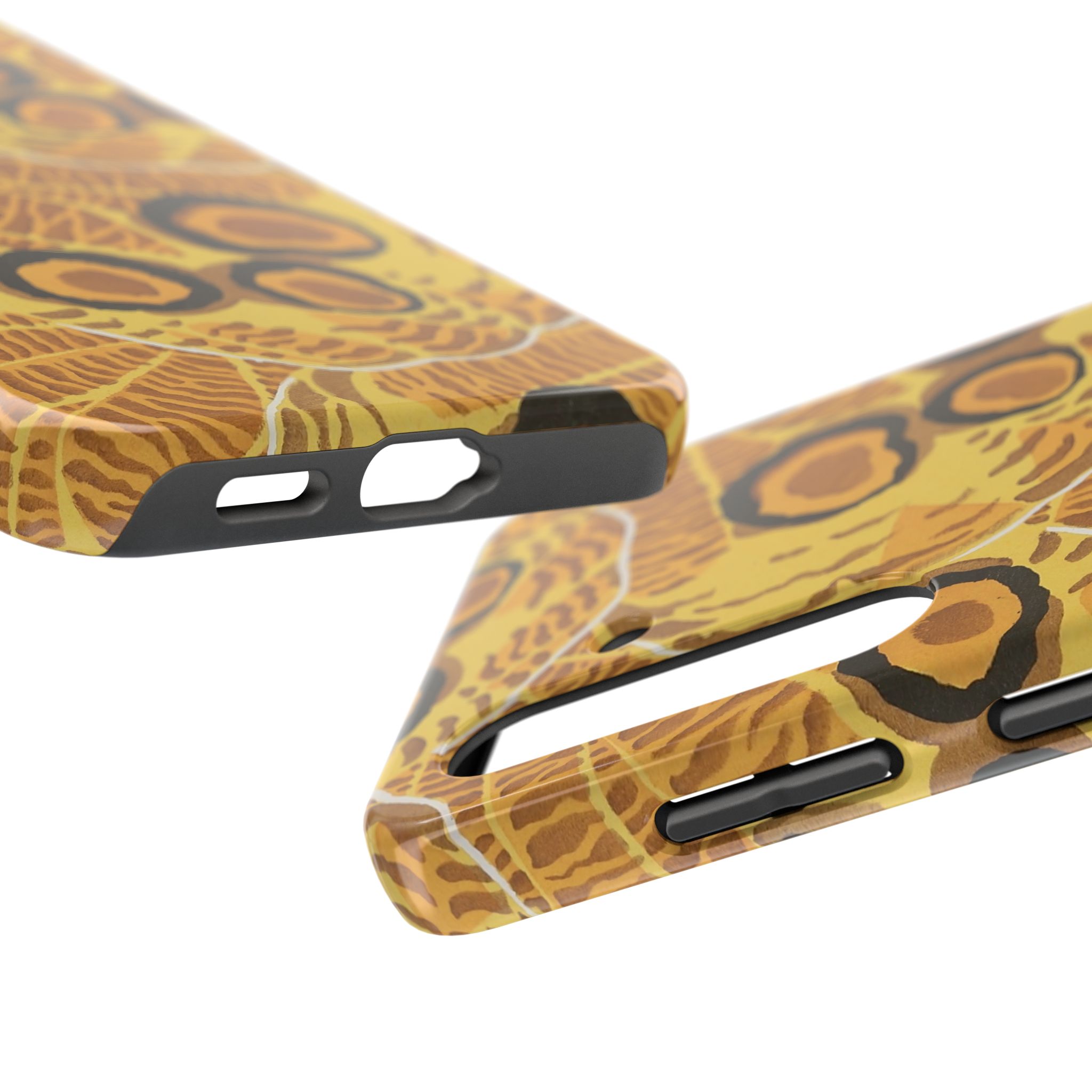 Abstract Spider Web Phone Case - Brown - Image 83