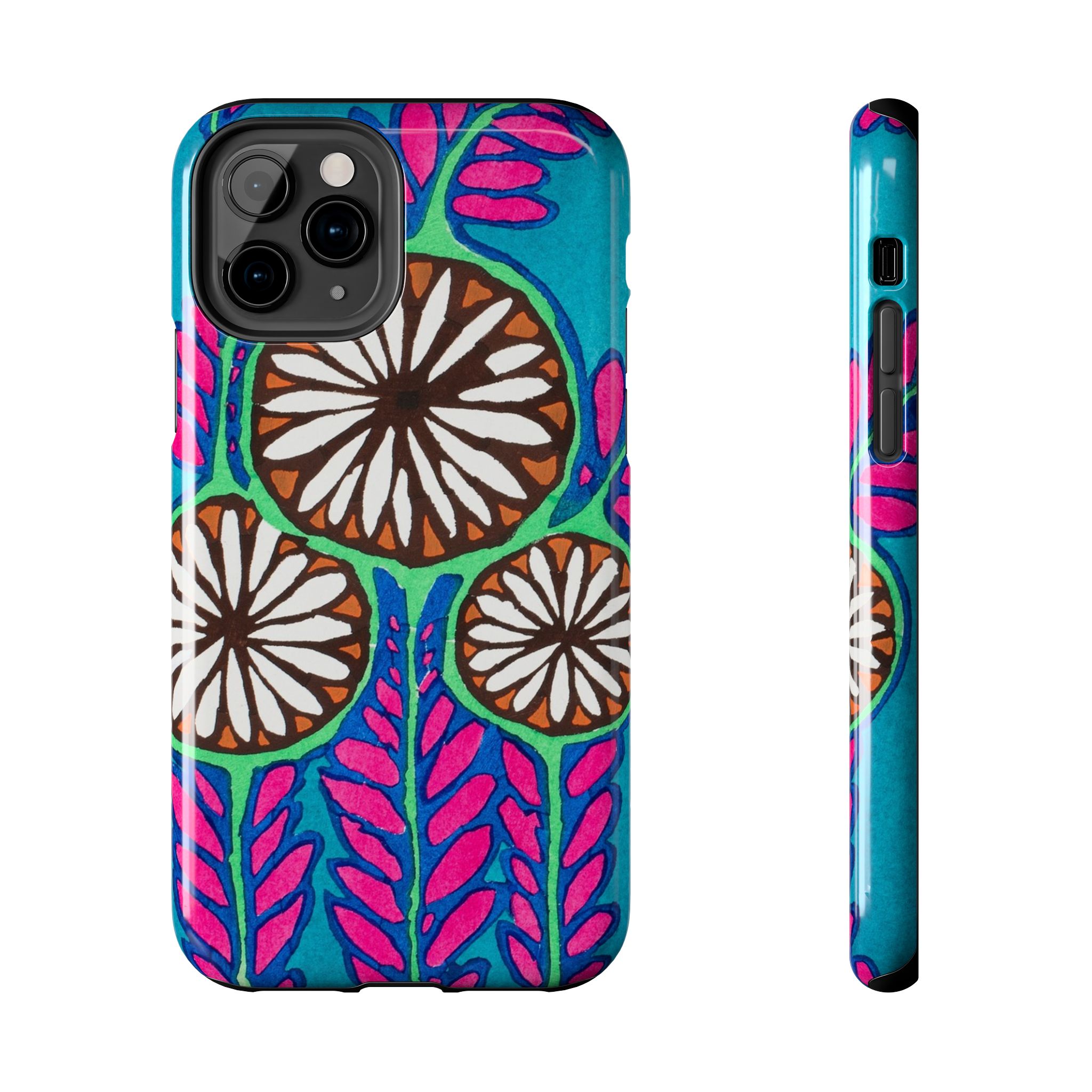 3 Abstract Flowers Phone Case - Image 5