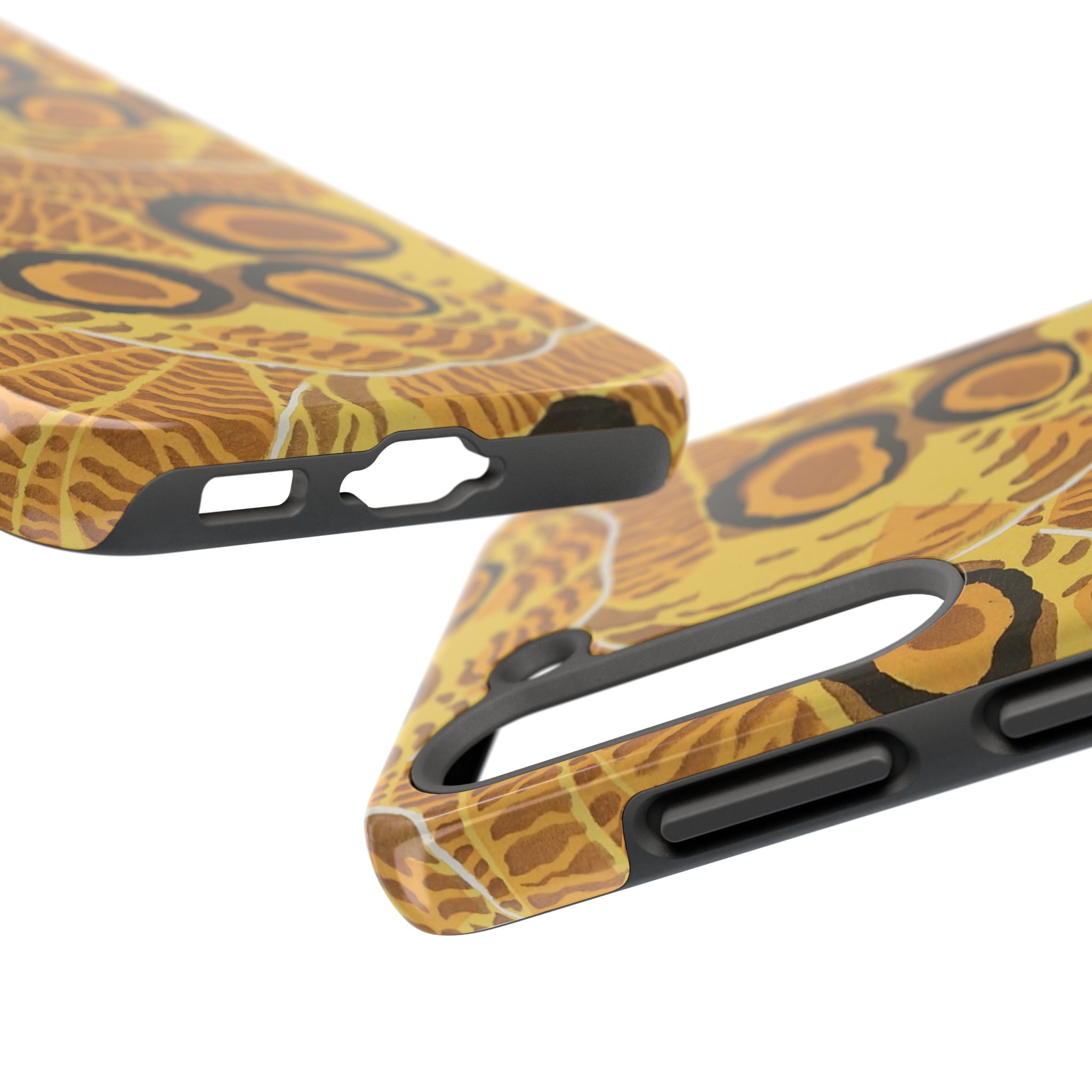 Abstract Spider Web Phone Case - Brown - Image 87