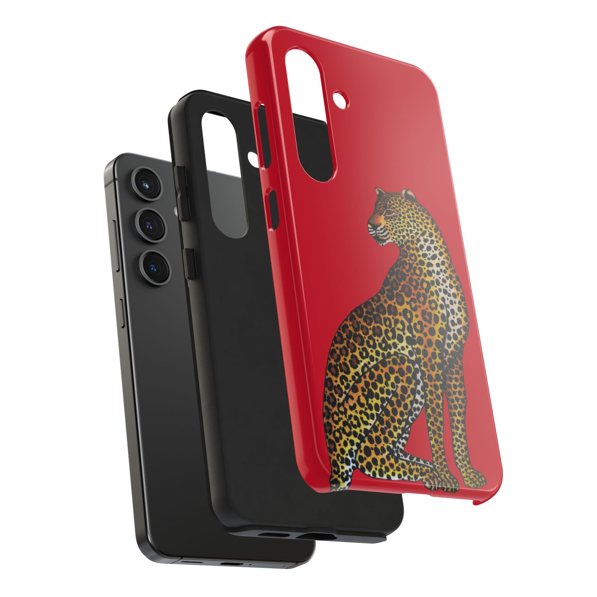Leopard Phone Case - Red - Image 84