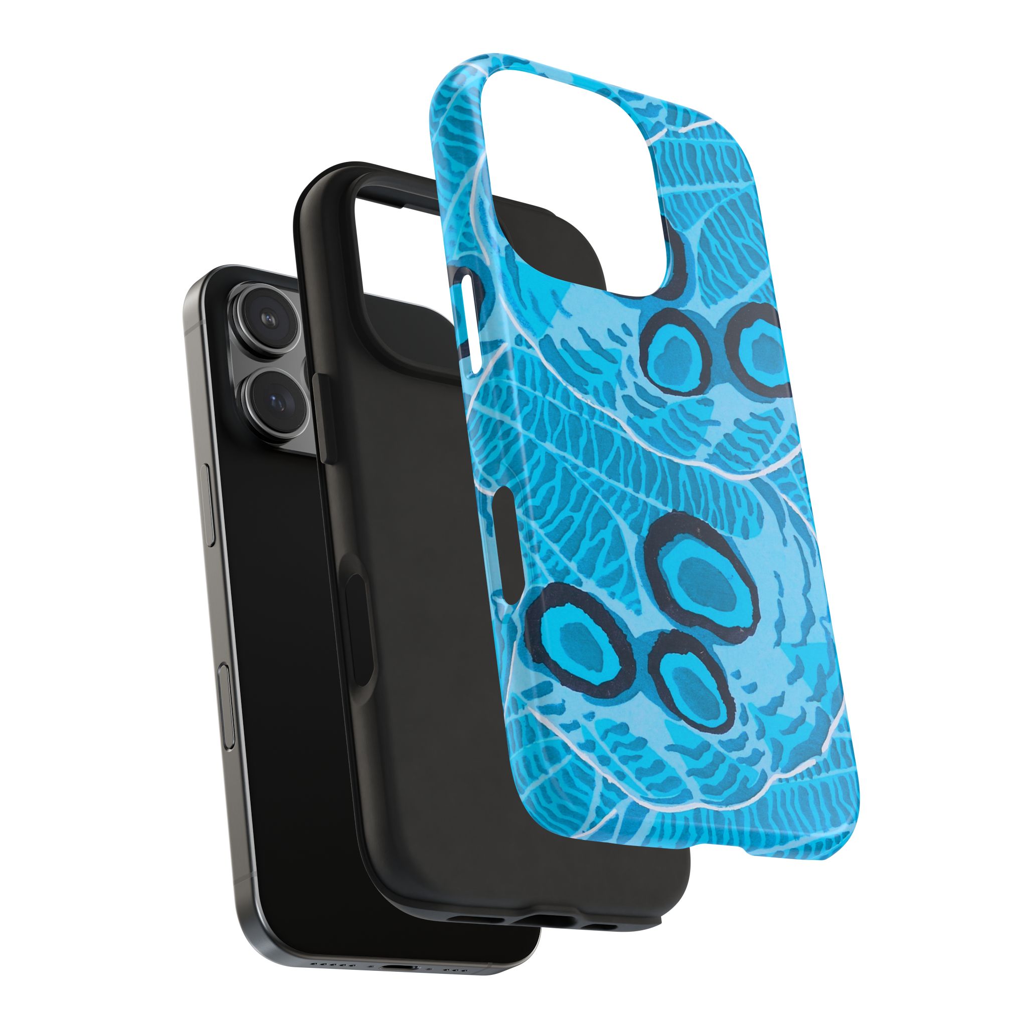Abstract Spider Web Phone Case - Blue - Image 71